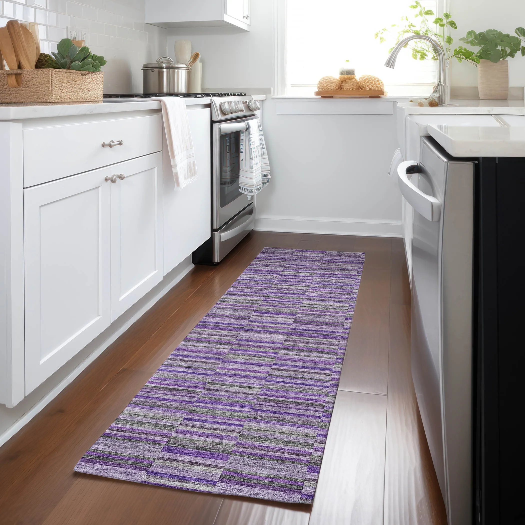 Machine Washable Indoor/ Outdoor Chantille Contemporary Geo Rug