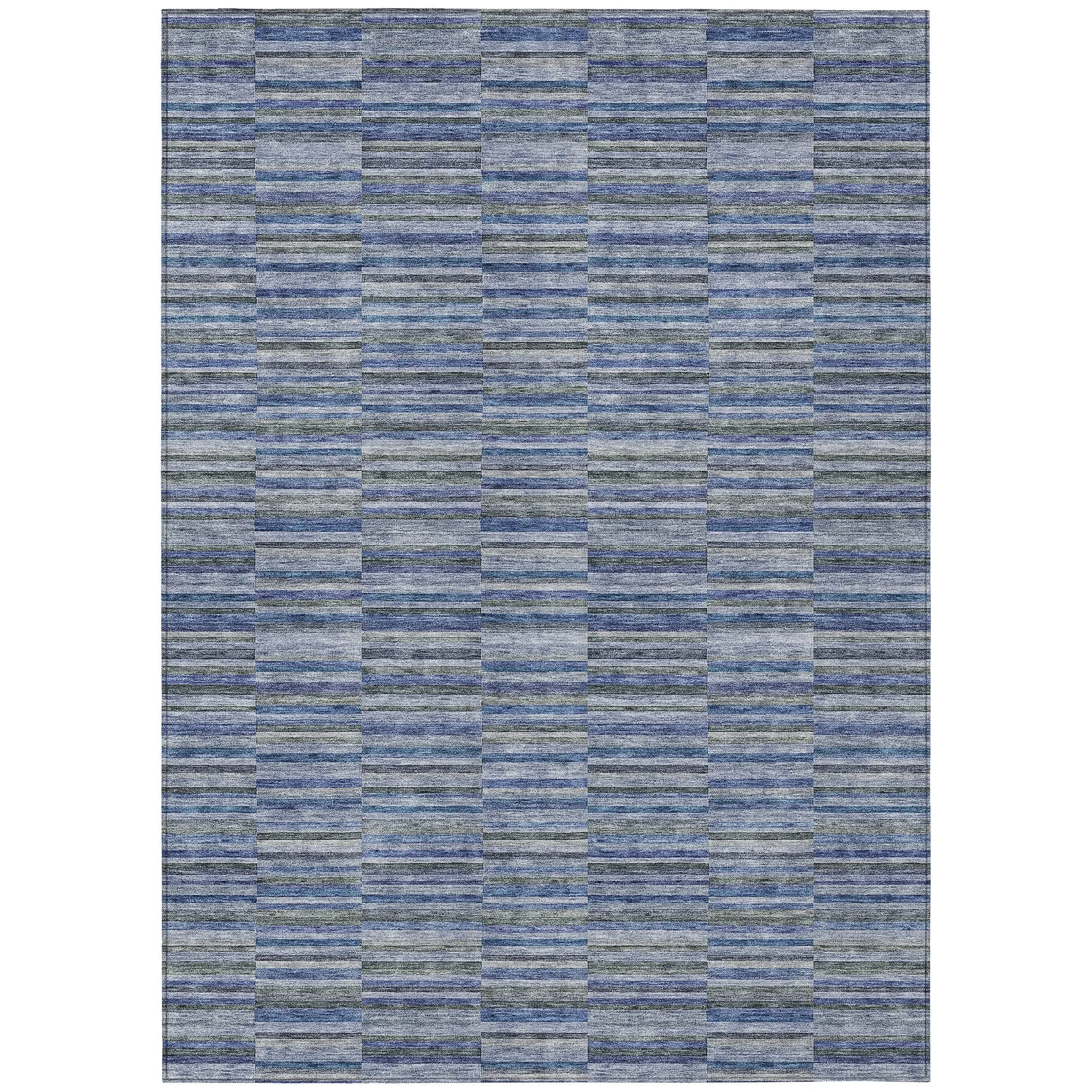 Machine Washable Indoor/ Outdoor Chantille Contemporary Geo Rug