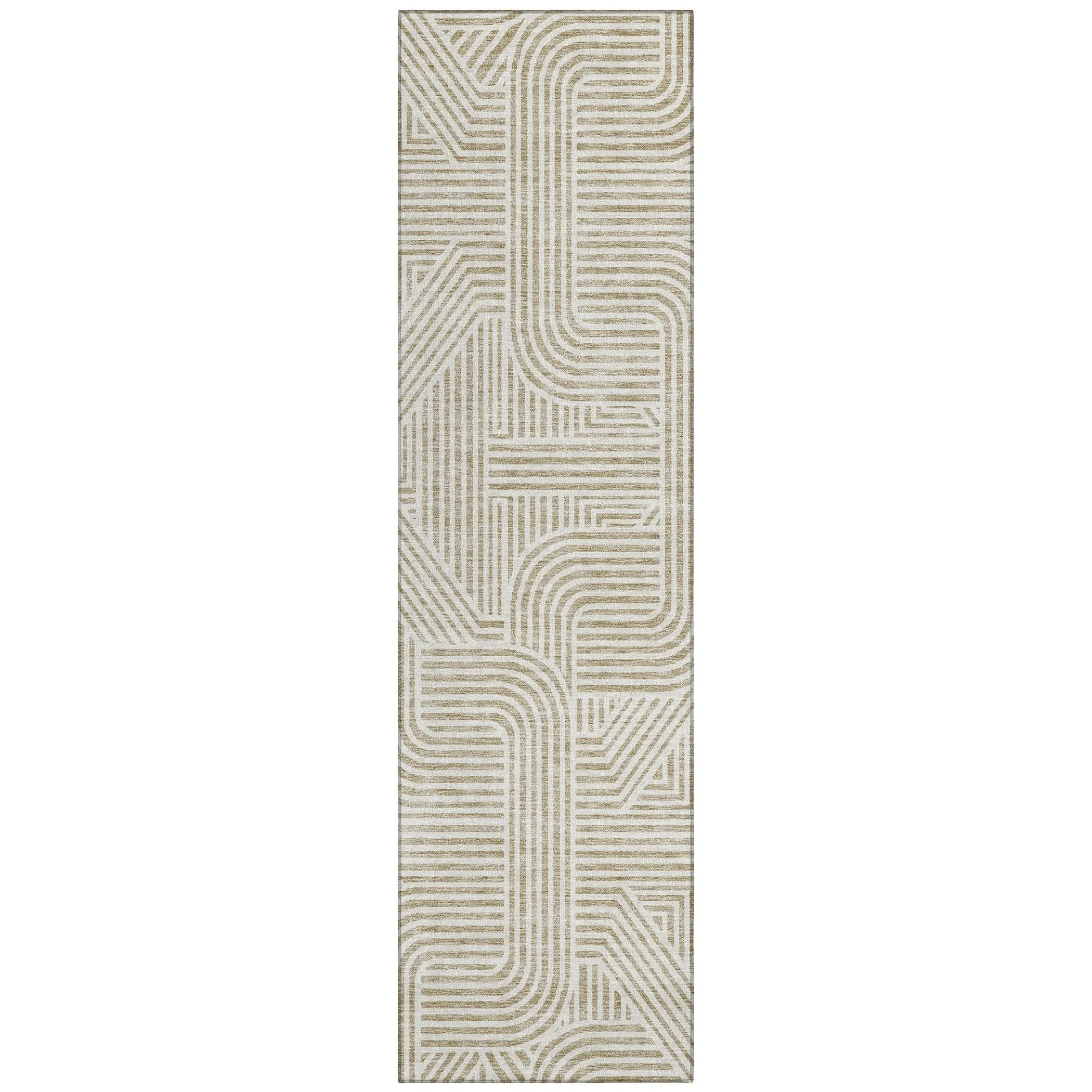 Machine Washable Indoor/ Outdoor Chantille Contemporary Geo Rug