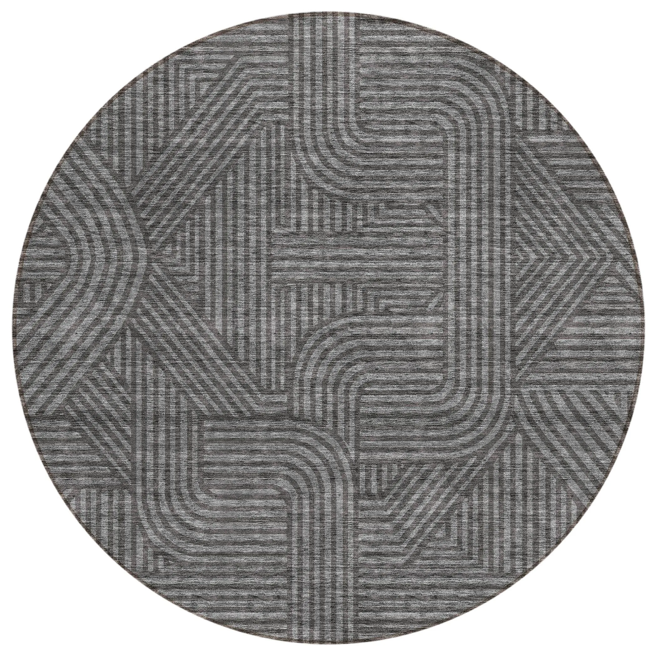 Machine Washable Indoor/ Outdoor Chantille Contemporary Geo Rug