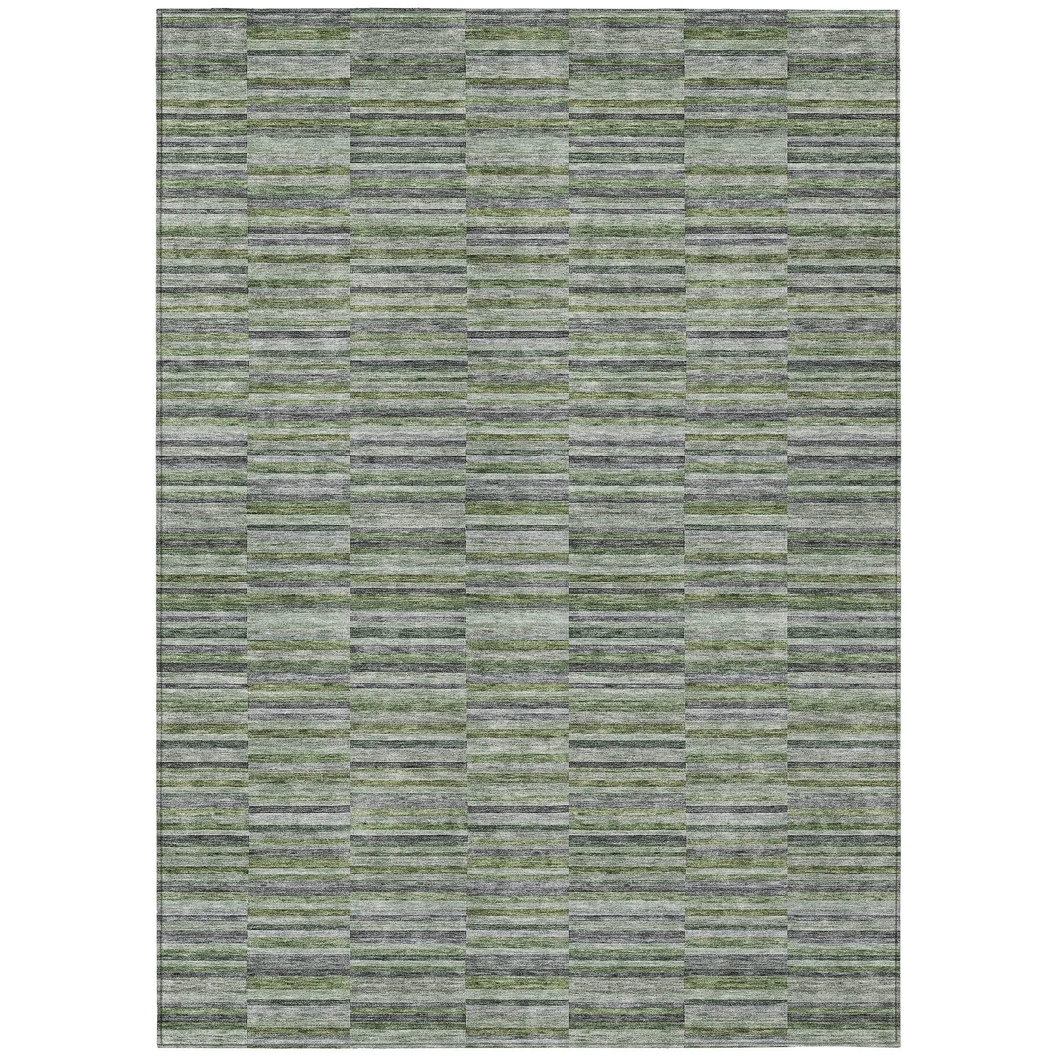 Machine Washable Indoor/ Outdoor Chantille Contemporary Geo Rug
