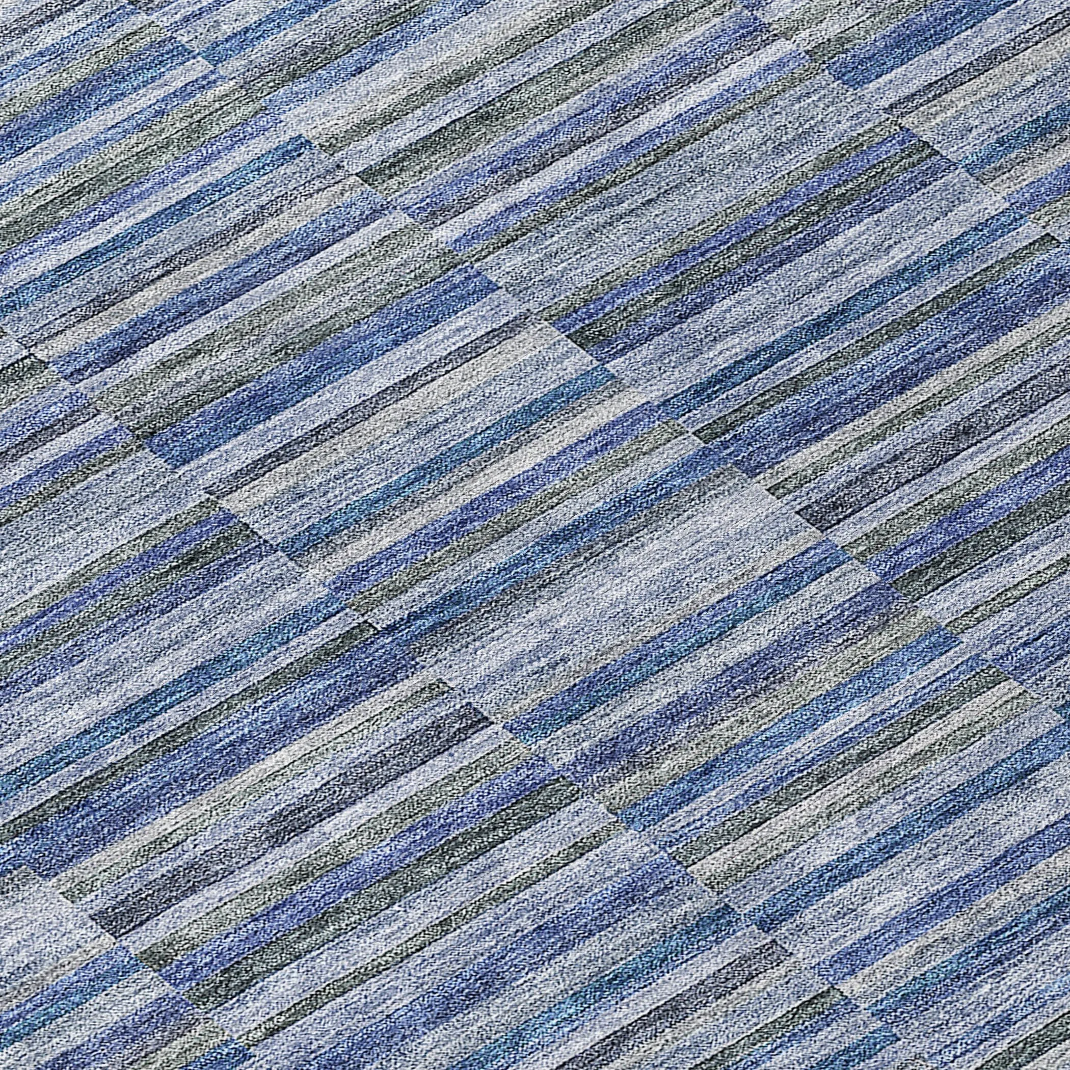 Machine Washable Indoor/ Outdoor Chantille Contemporary Geo Rug
