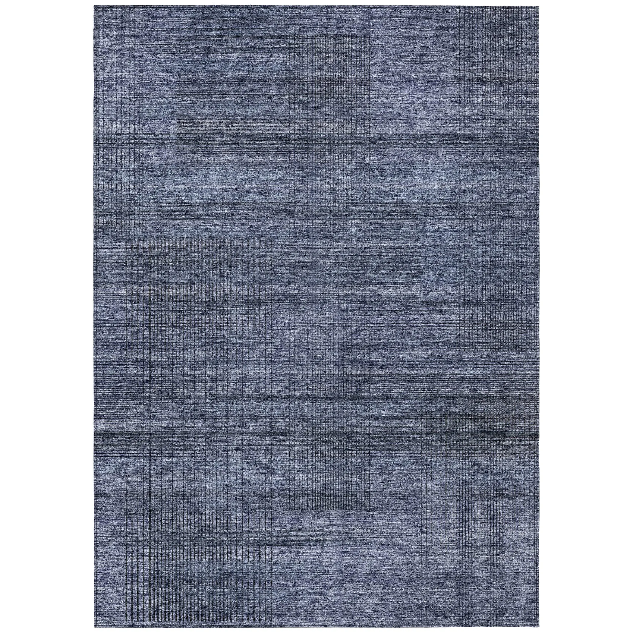 Machine Washable Indoor/ Outdoor Chantille Contemporary Imprints Rug