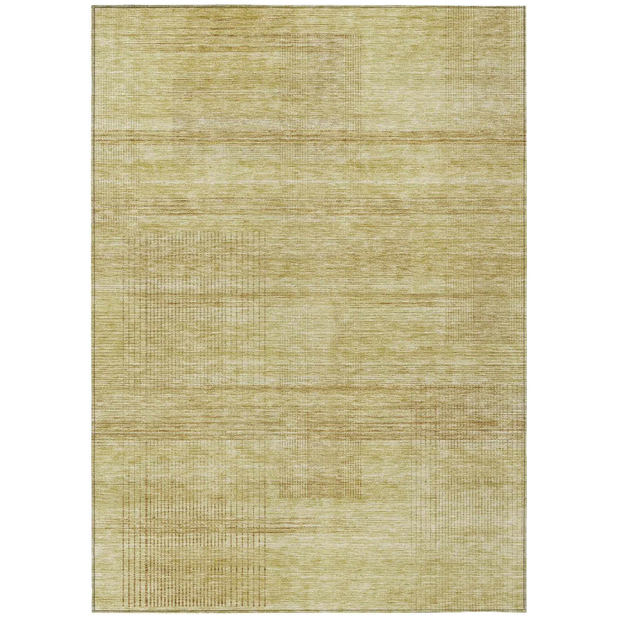Machine Washable Indoor/ Outdoor Chantille Contemporary Imprints Rug