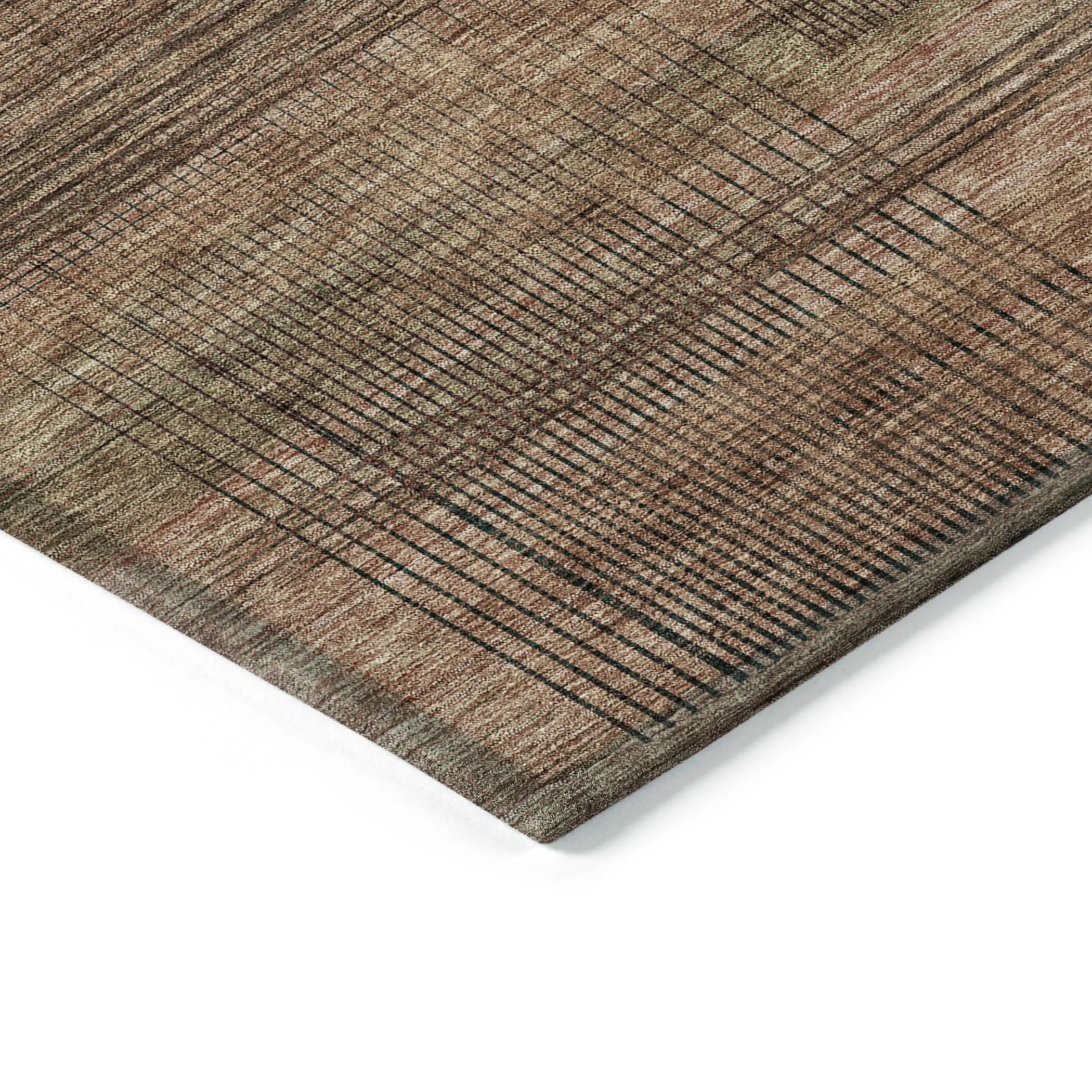 Machine Washable Indoor/ Outdoor Chantille Contemporary Imprints Rug