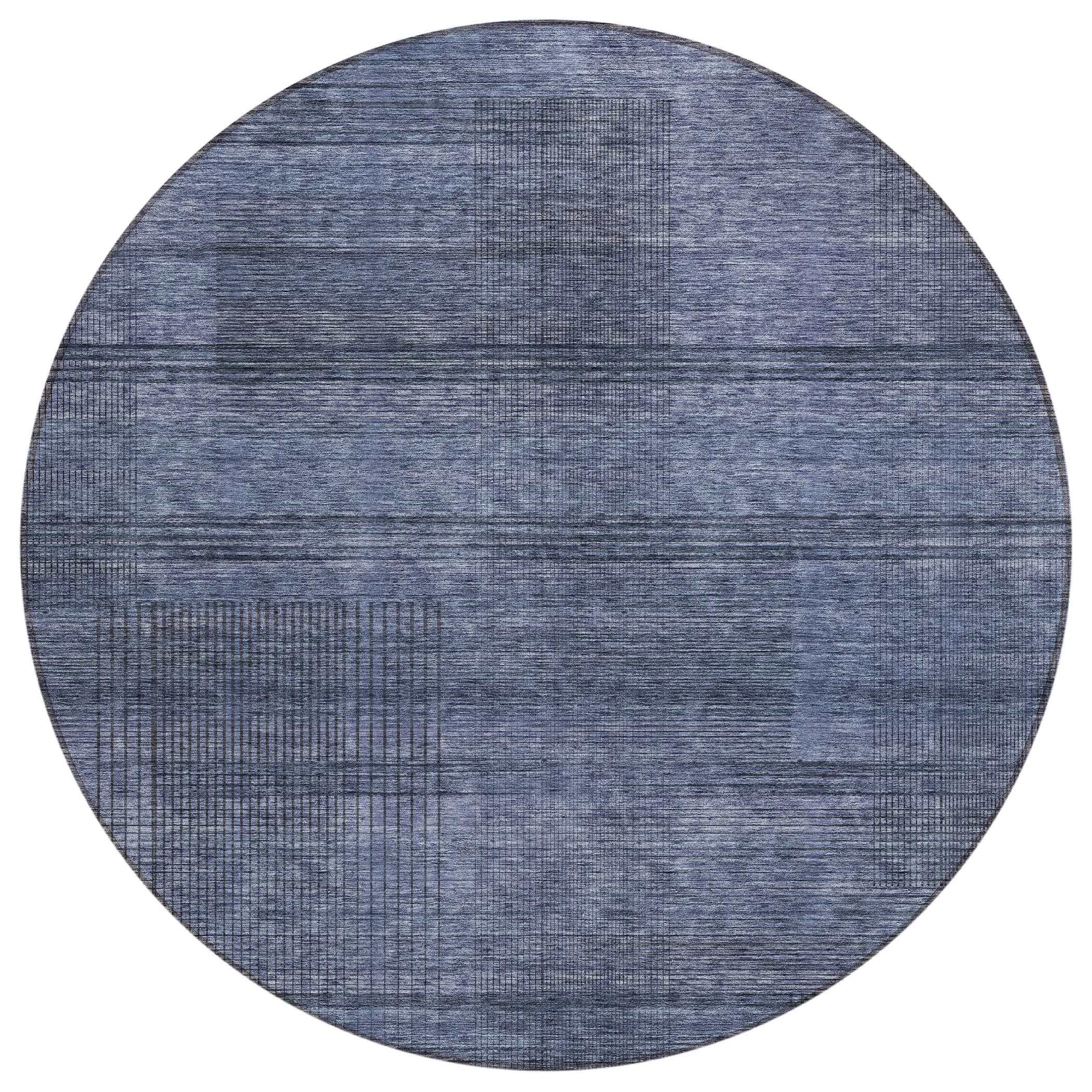 Machine Washable Indoor/ Outdoor Chantille Contemporary Imprints Rug