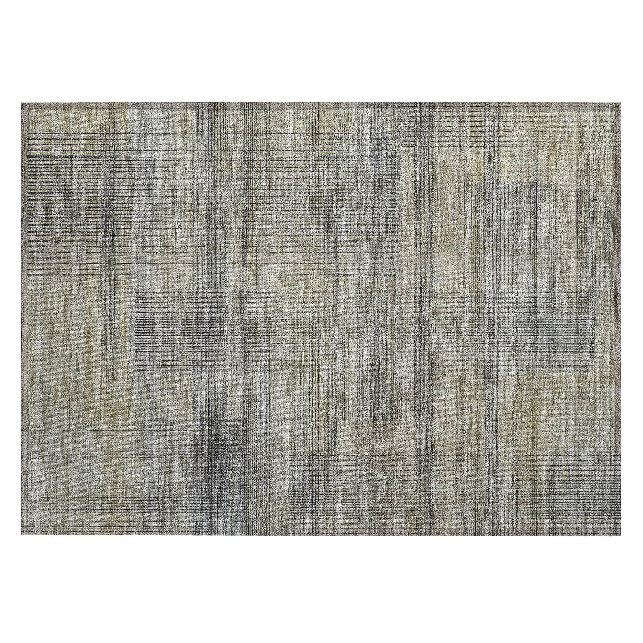 Machine Washable Indoor/ Outdoor Chantille Contemporary Imprints Rug