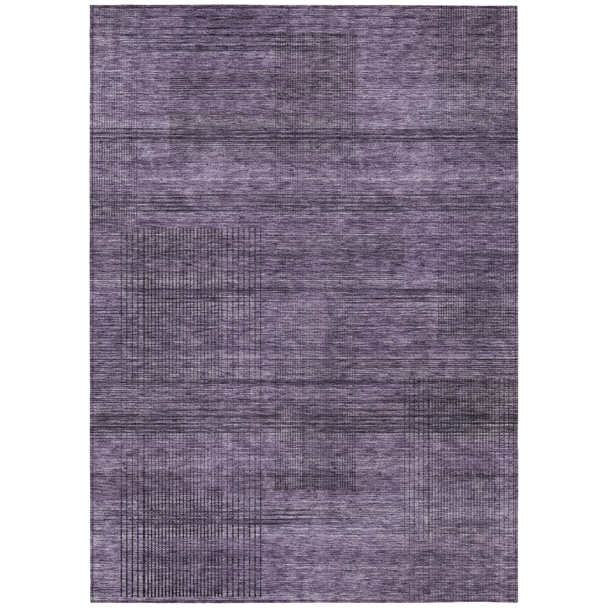 Machine Washable Indoor/ Outdoor Chantille Contemporary Imprints Rug