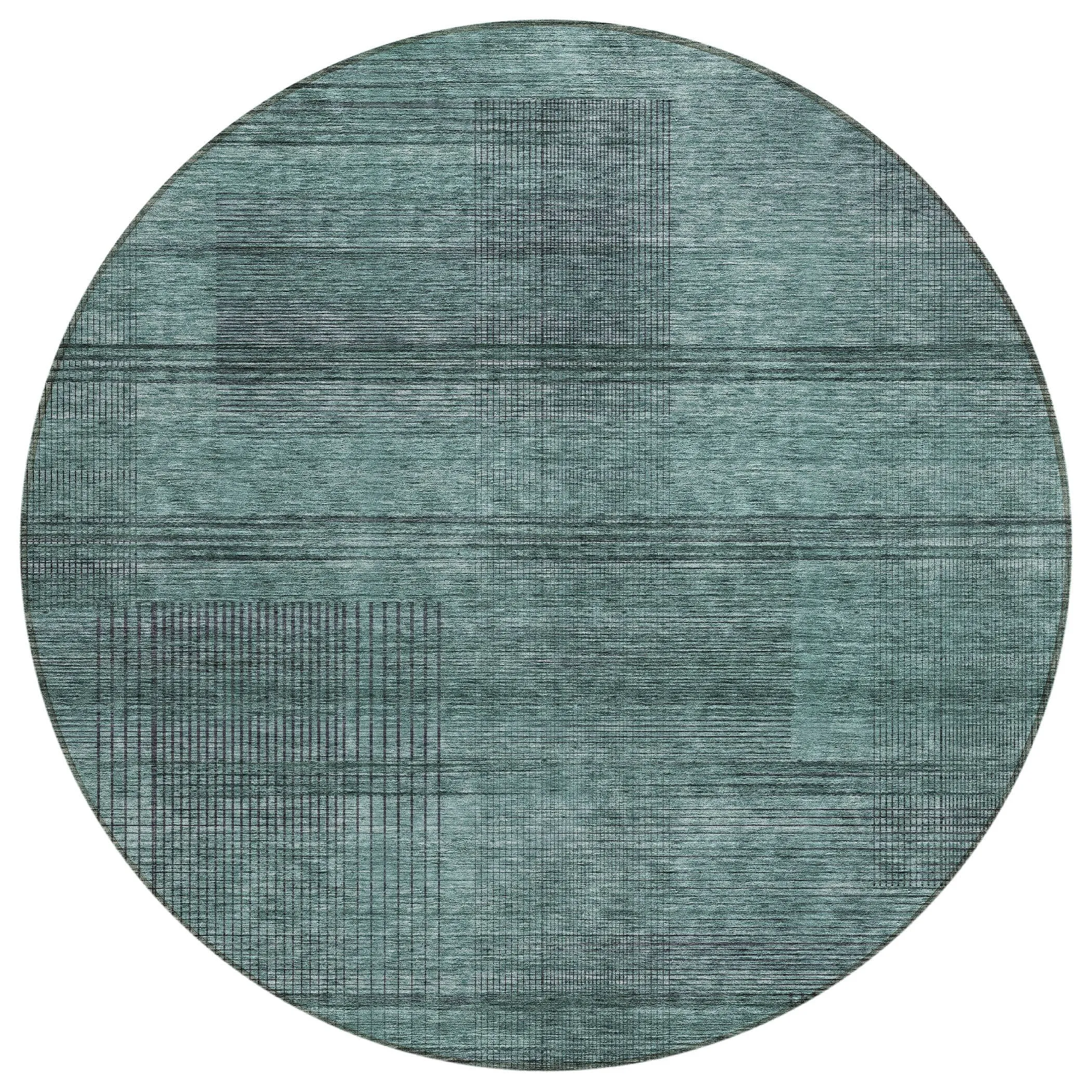 Machine Washable Indoor/ Outdoor Chantille Contemporary Imprints Rug