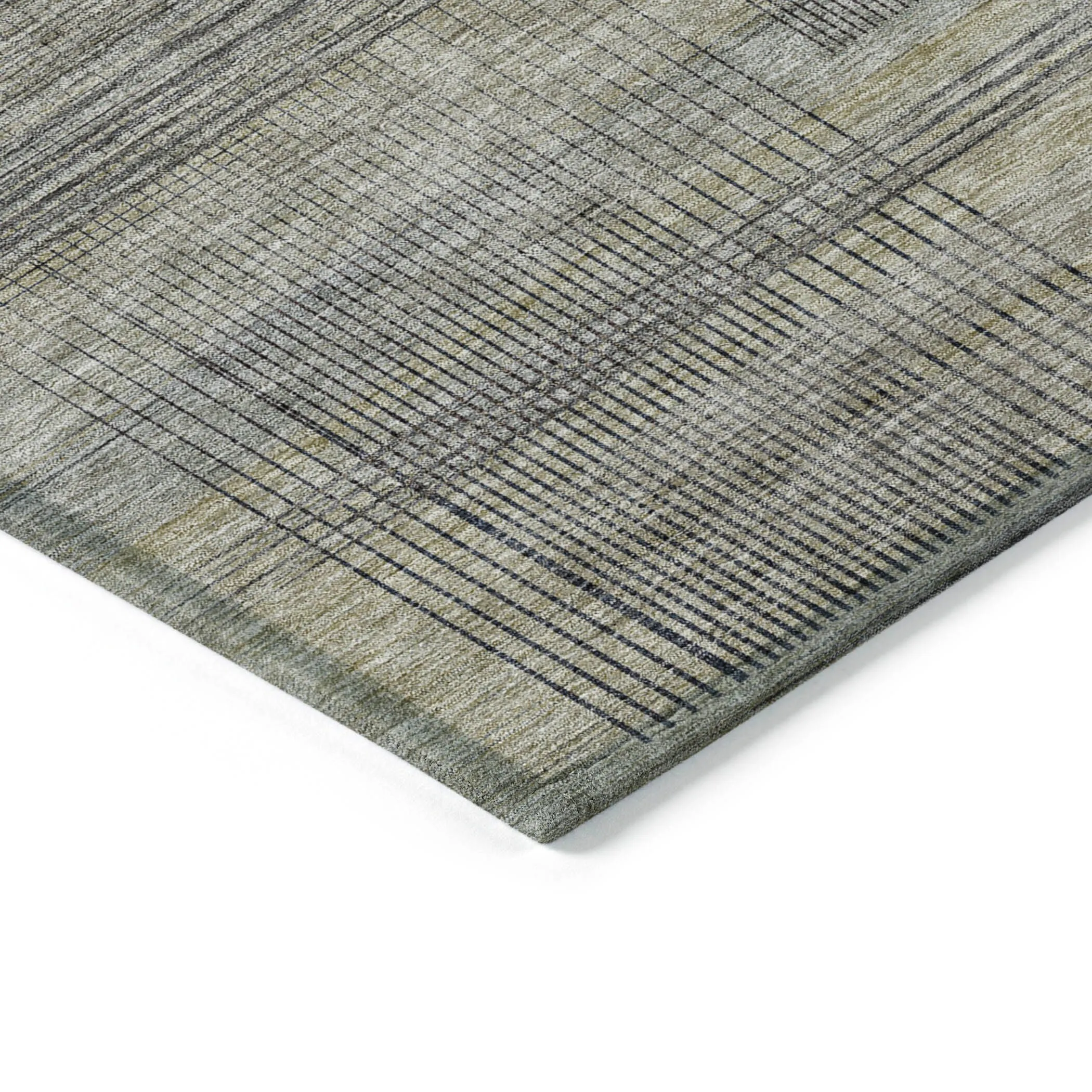 Machine Washable Indoor/ Outdoor Chantille Contemporary Imprints Rug