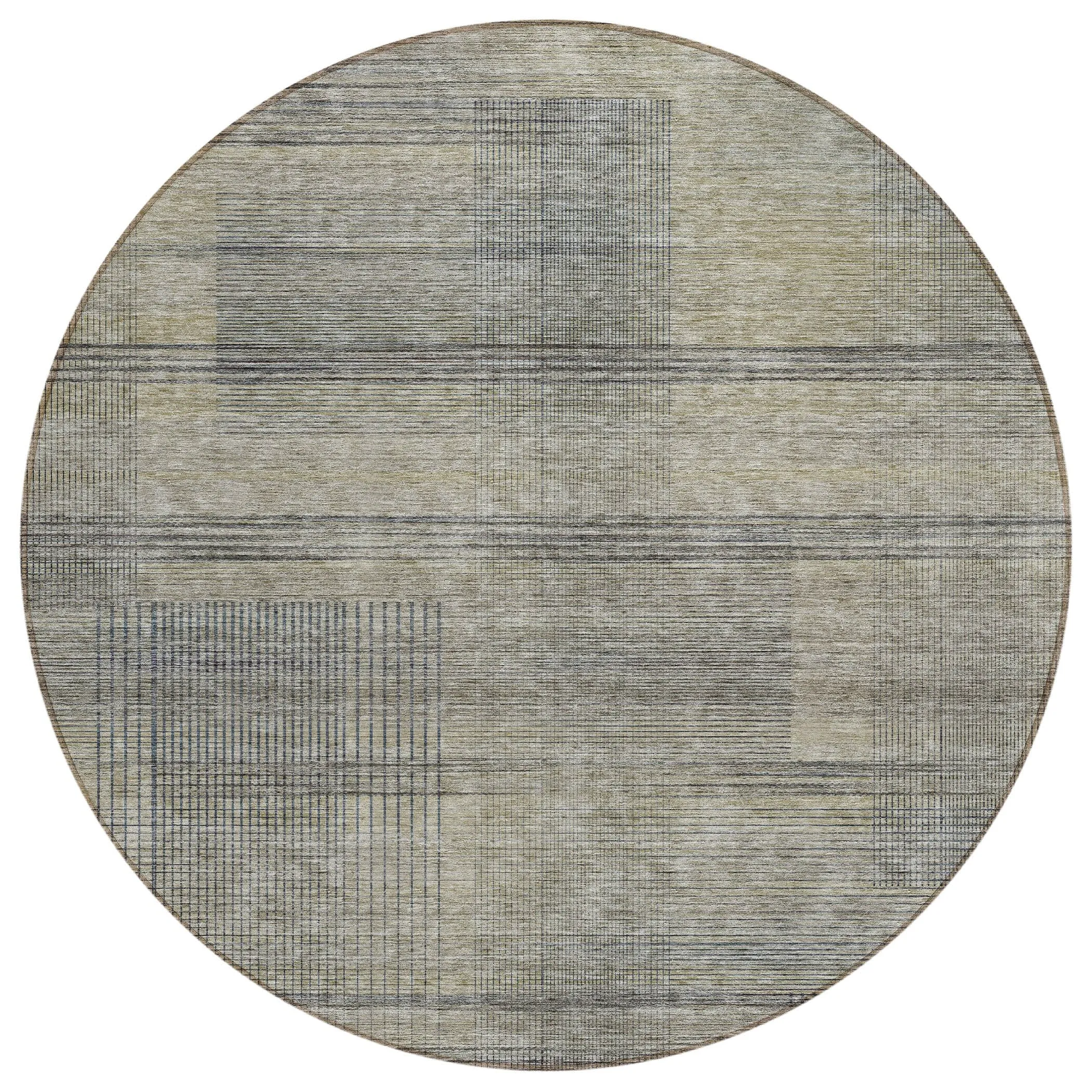 Machine Washable Indoor/ Outdoor Chantille Contemporary Imprints Rug