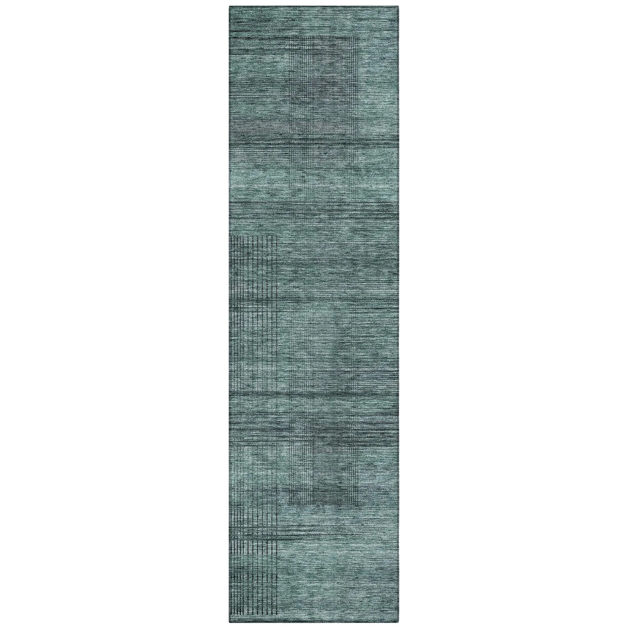 Machine Washable Indoor/ Outdoor Chantille Contemporary Imprints Rug