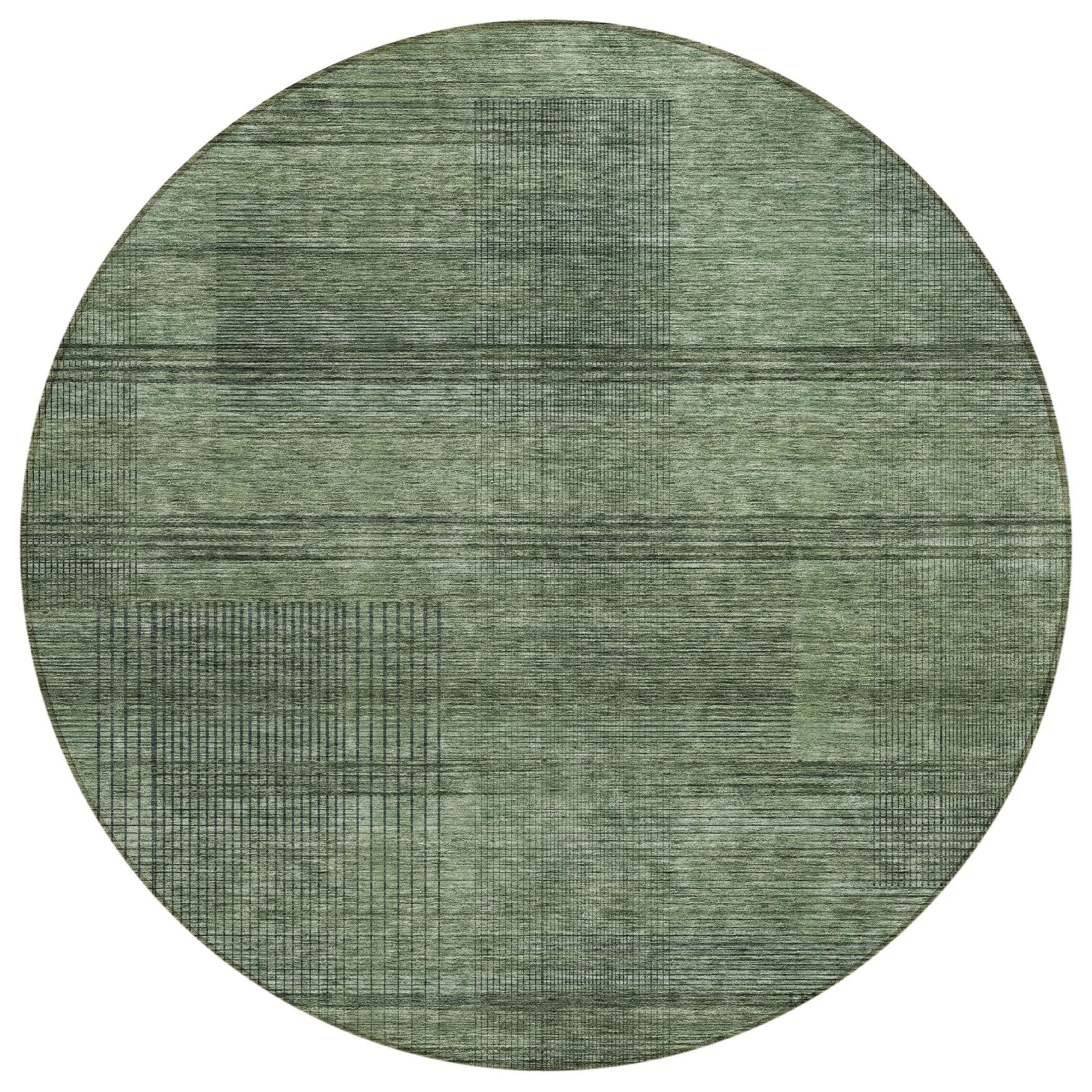 Machine Washable Indoor/ Outdoor Chantille Contemporary Imprints Rug