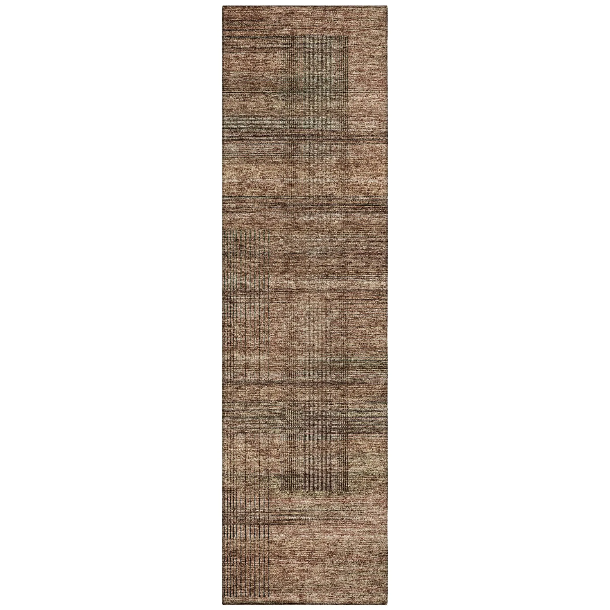 Machine Washable Indoor/ Outdoor Chantille Contemporary Imprints Rug