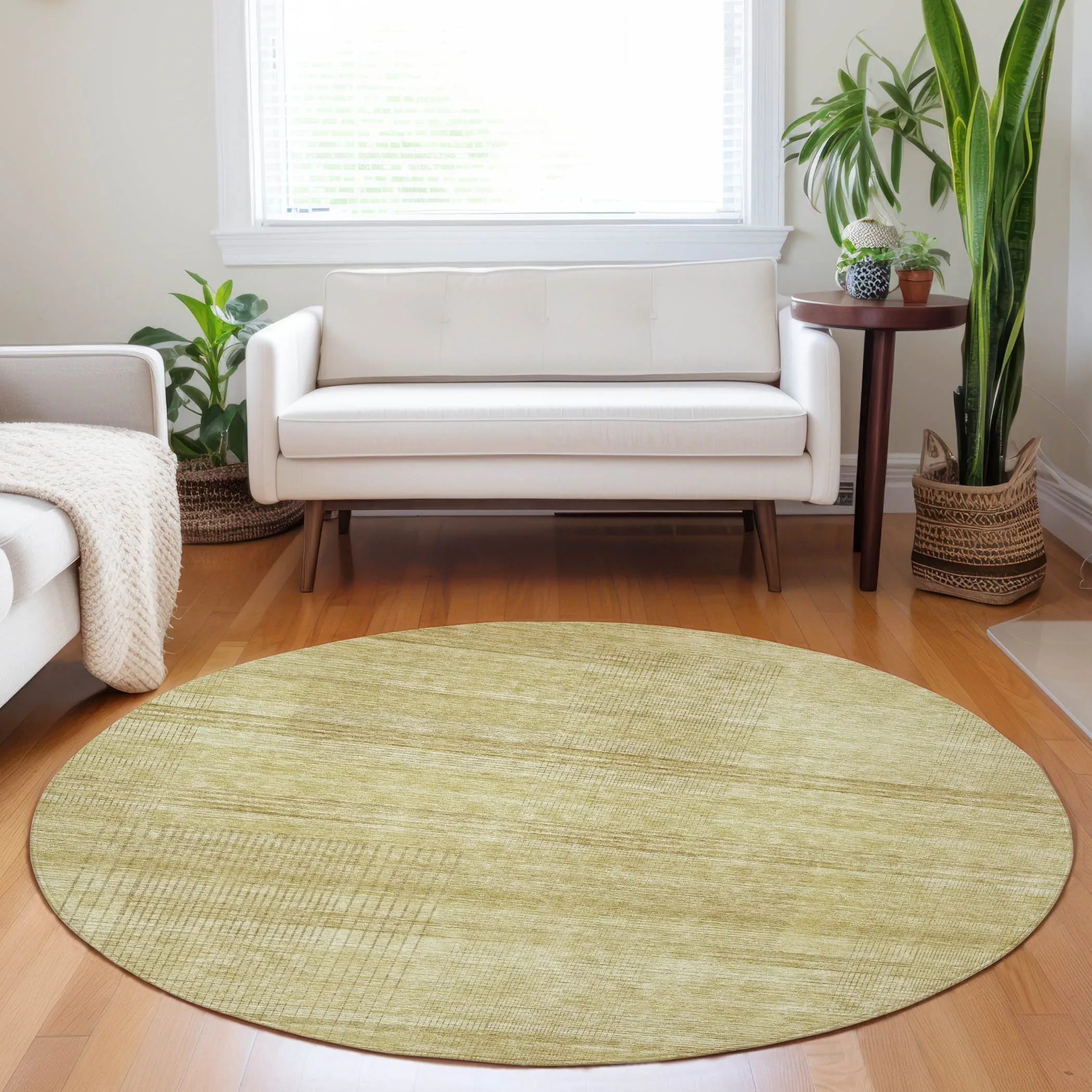 Machine Washable Indoor/ Outdoor Chantille Contemporary Imprints Rug