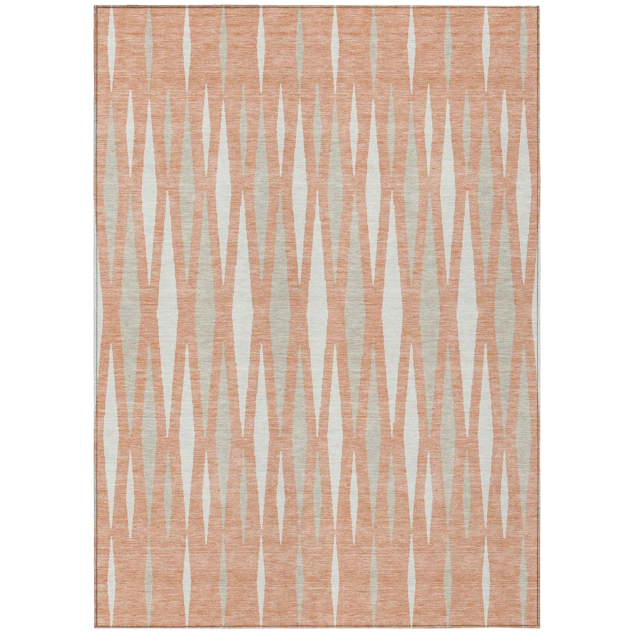 Machine Washable Indoor/ Outdoor Chantille Contemporary Mosaic Rug