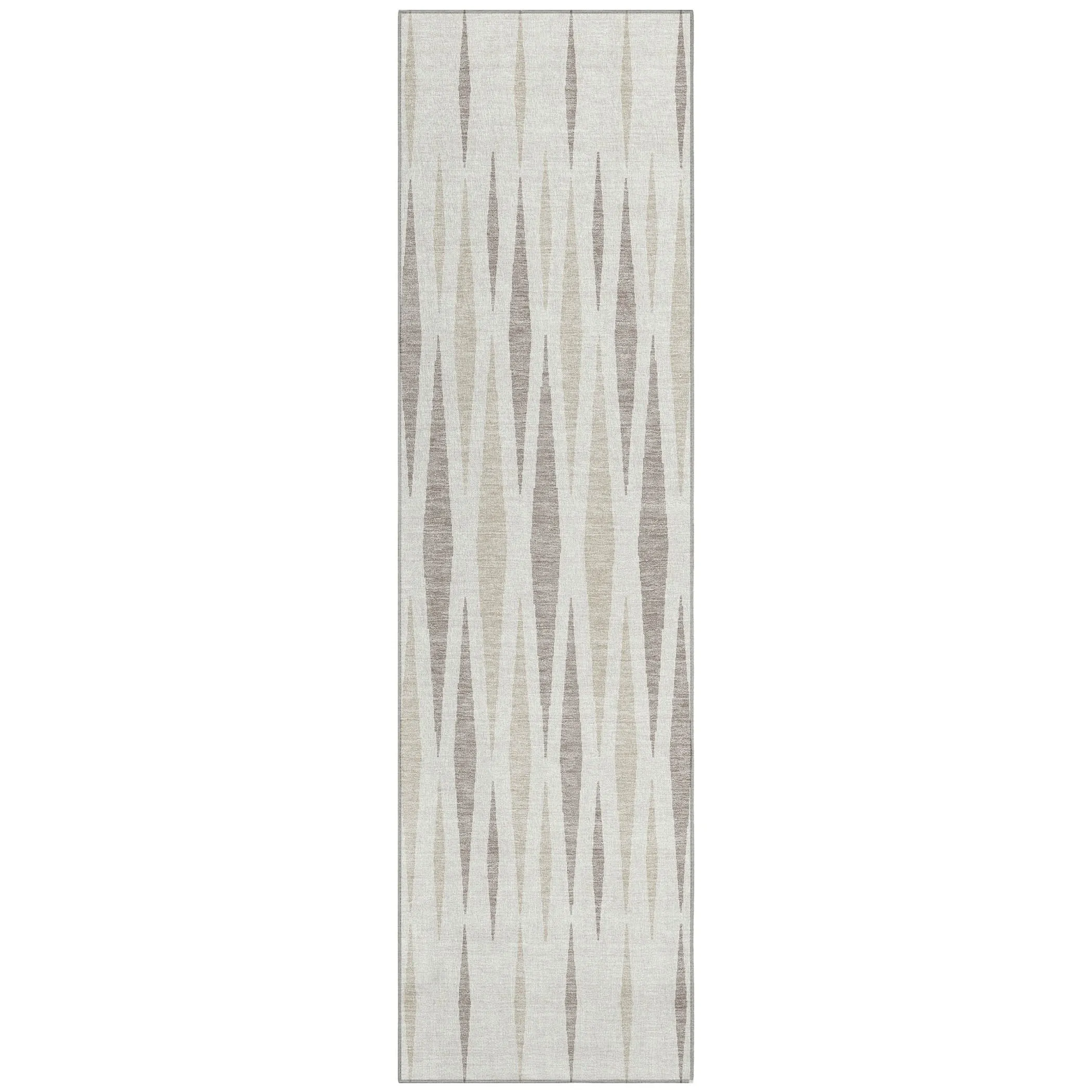 Machine Washable Indoor/ Outdoor Chantille Contemporary Mosaic Rug