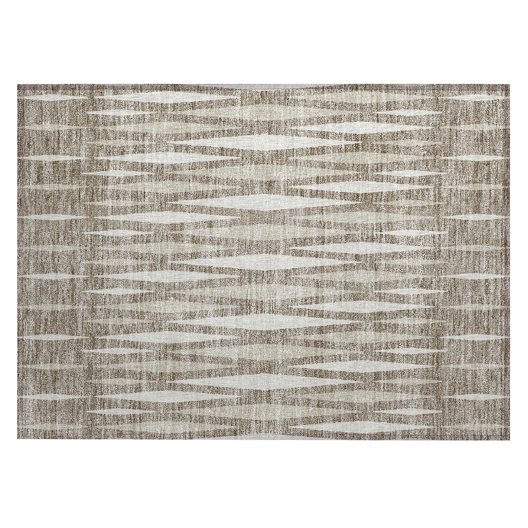 Machine Washable Indoor/ Outdoor Chantille Contemporary Mosaic Rug