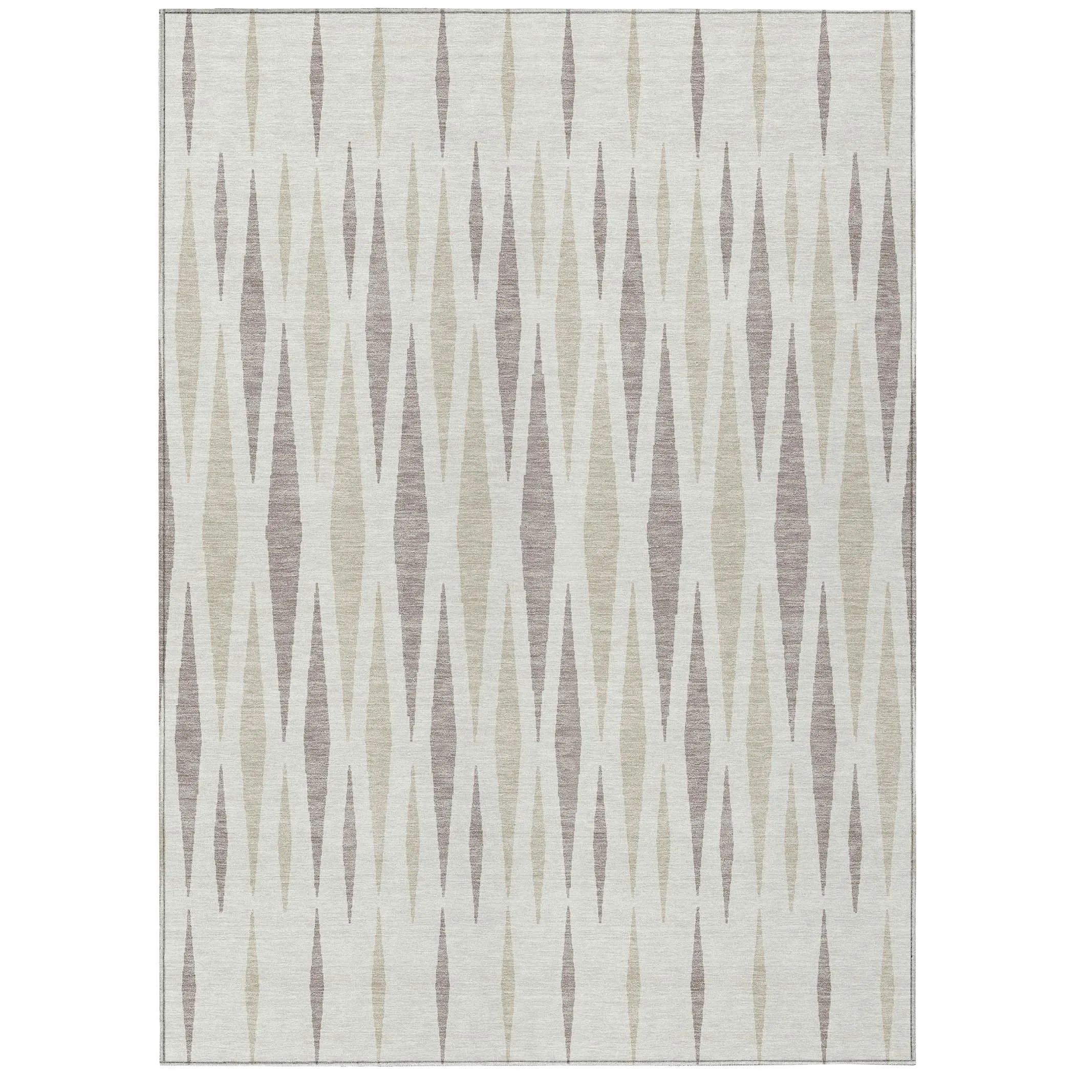 Machine Washable Indoor/ Outdoor Chantille Contemporary Mosaic Rug