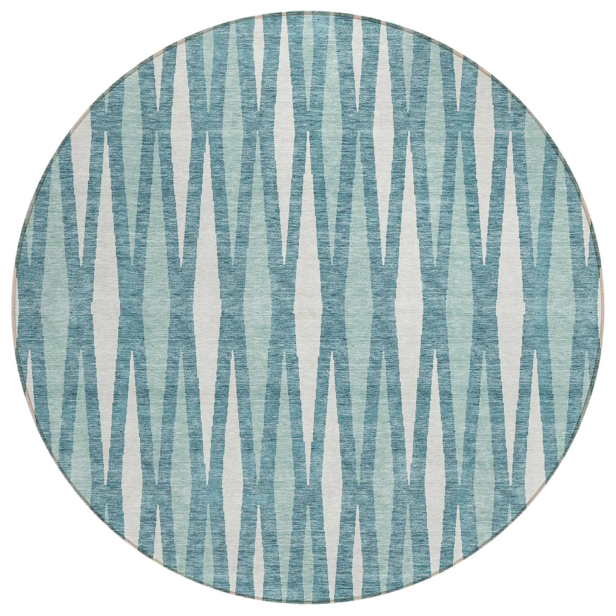 Machine Washable Indoor/ Outdoor Chantille Contemporary Mosaic Rug