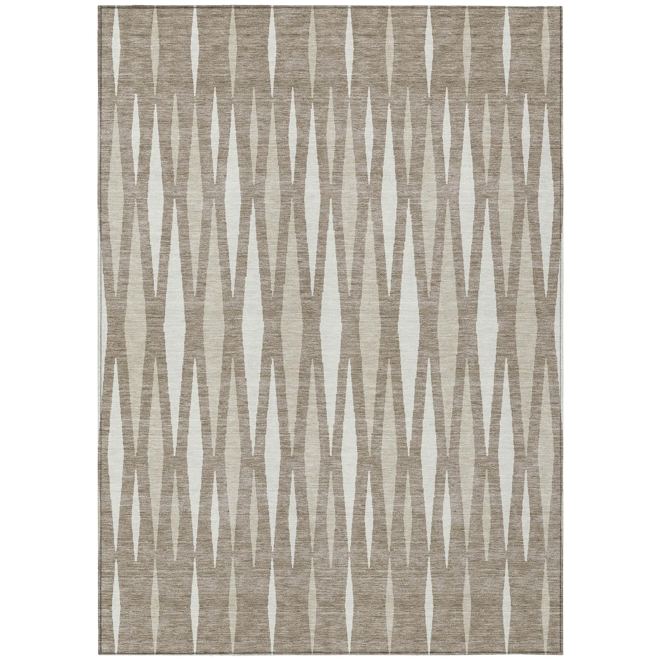 Machine Washable Indoor/ Outdoor Chantille Contemporary Mosaic Rug