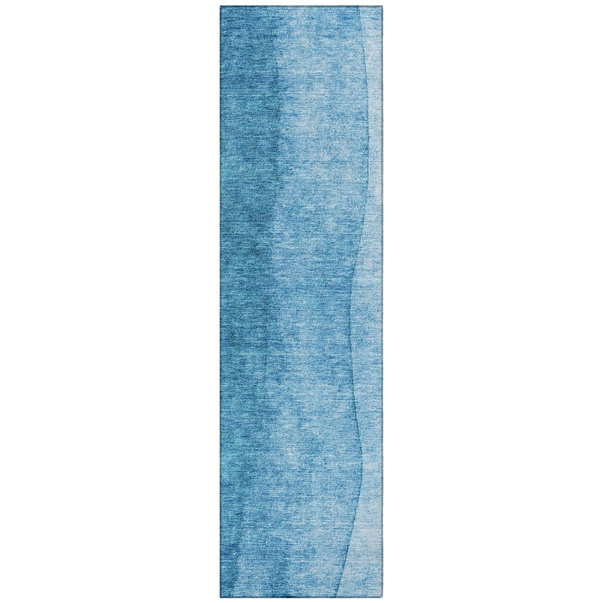 Machine Washable Indoor/ Outdoor Chantille Contemporary Ombre Rug