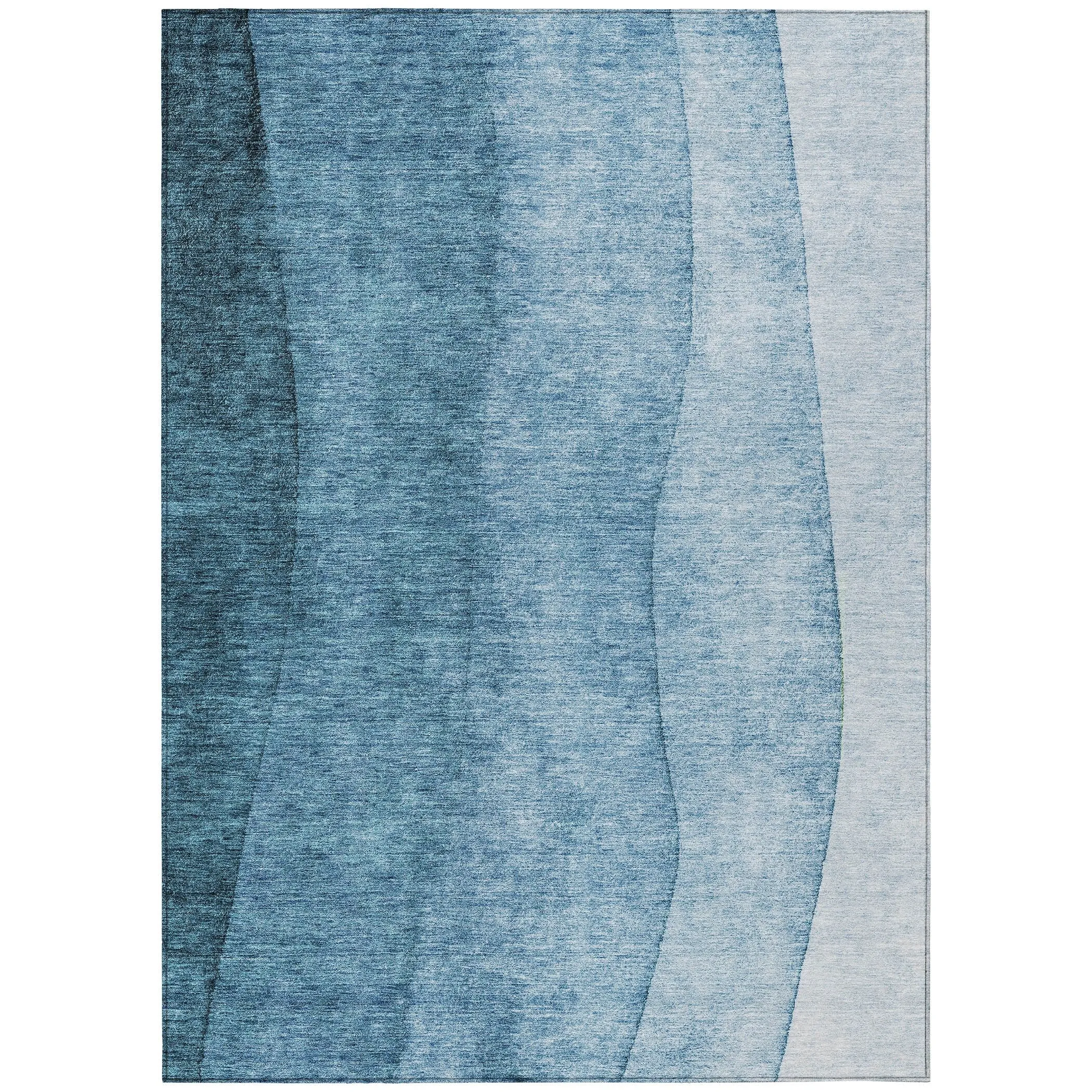 Machine Washable Indoor/ Outdoor Chantille Contemporary Ombre Rug