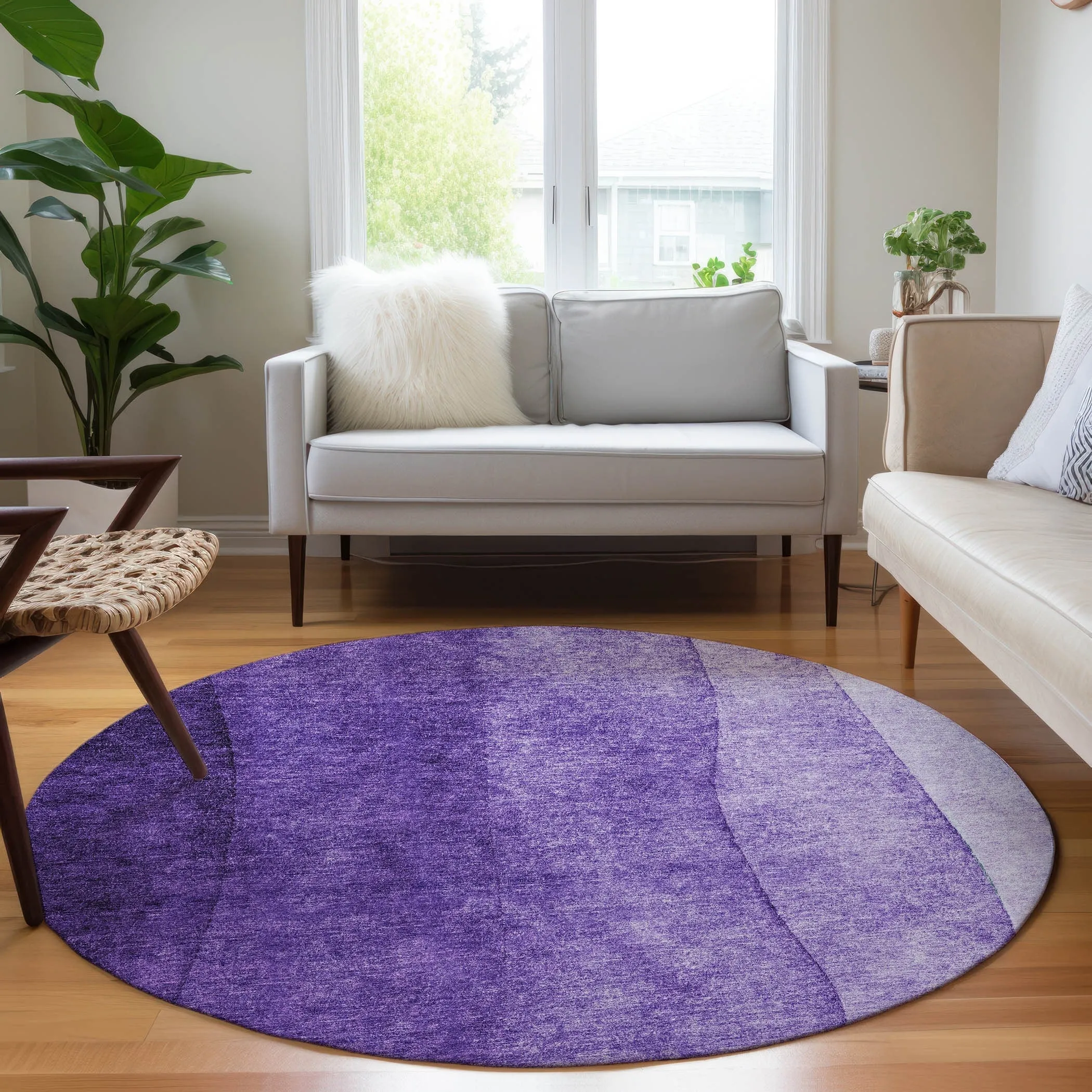 Machine Washable Indoor/ Outdoor Chantille Contemporary Ombre Rug