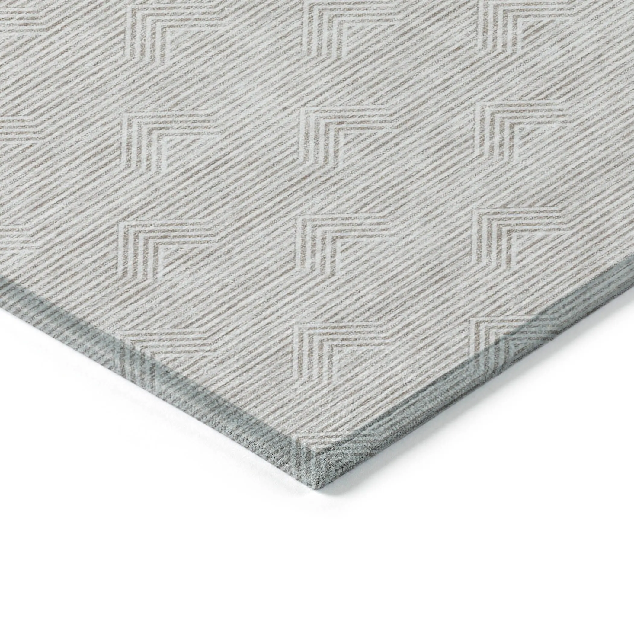 Machine Washable Indoor/ Outdoor Chantille Contemporary Stripe Rug