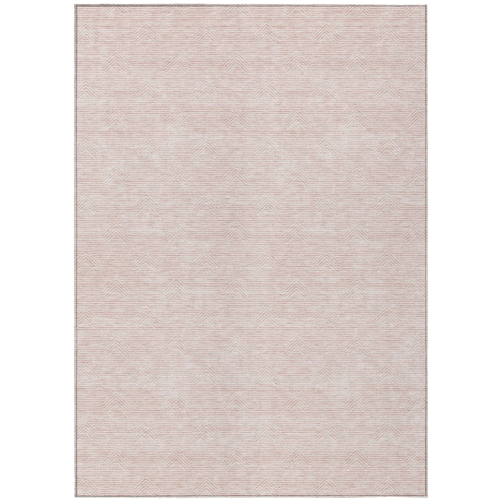 Machine Washable Indoor/ Outdoor Chantille Contemporary Stripe Rug