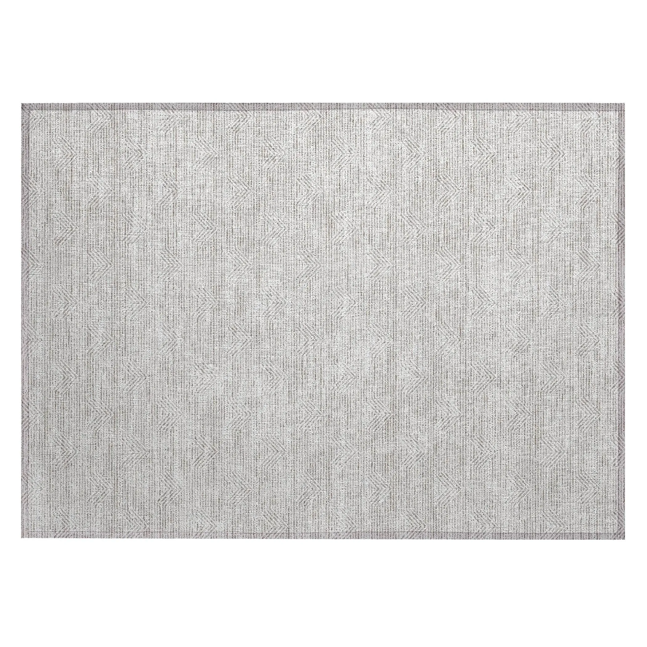 Machine Washable Indoor/ Outdoor Chantille Contemporary Stripe Rug