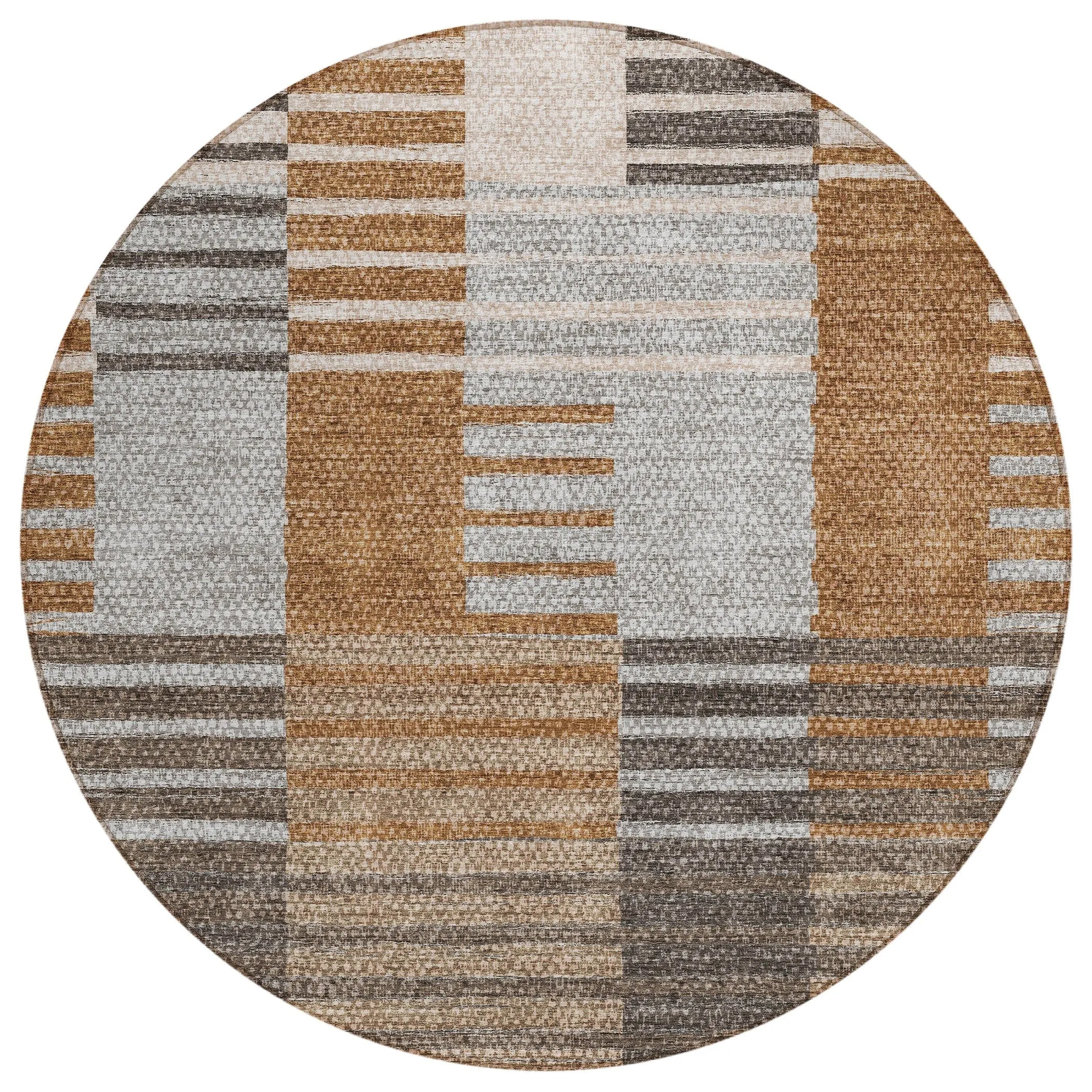 Machine Washable Indoor/ Outdoor Chantille Contemporary Stripes Rug