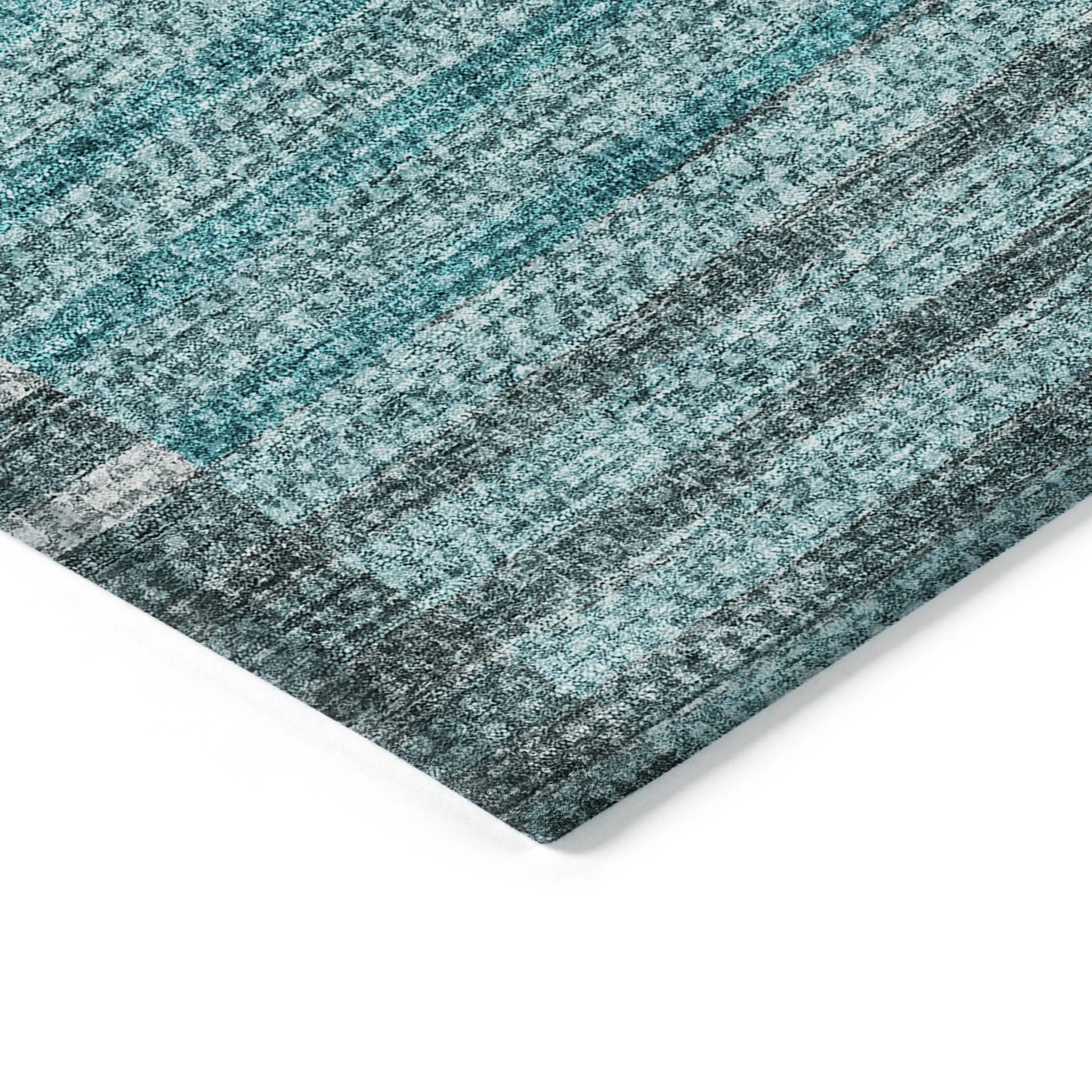 Machine Washable Indoor/ Outdoor Chantille Contemporary Stripes Rug