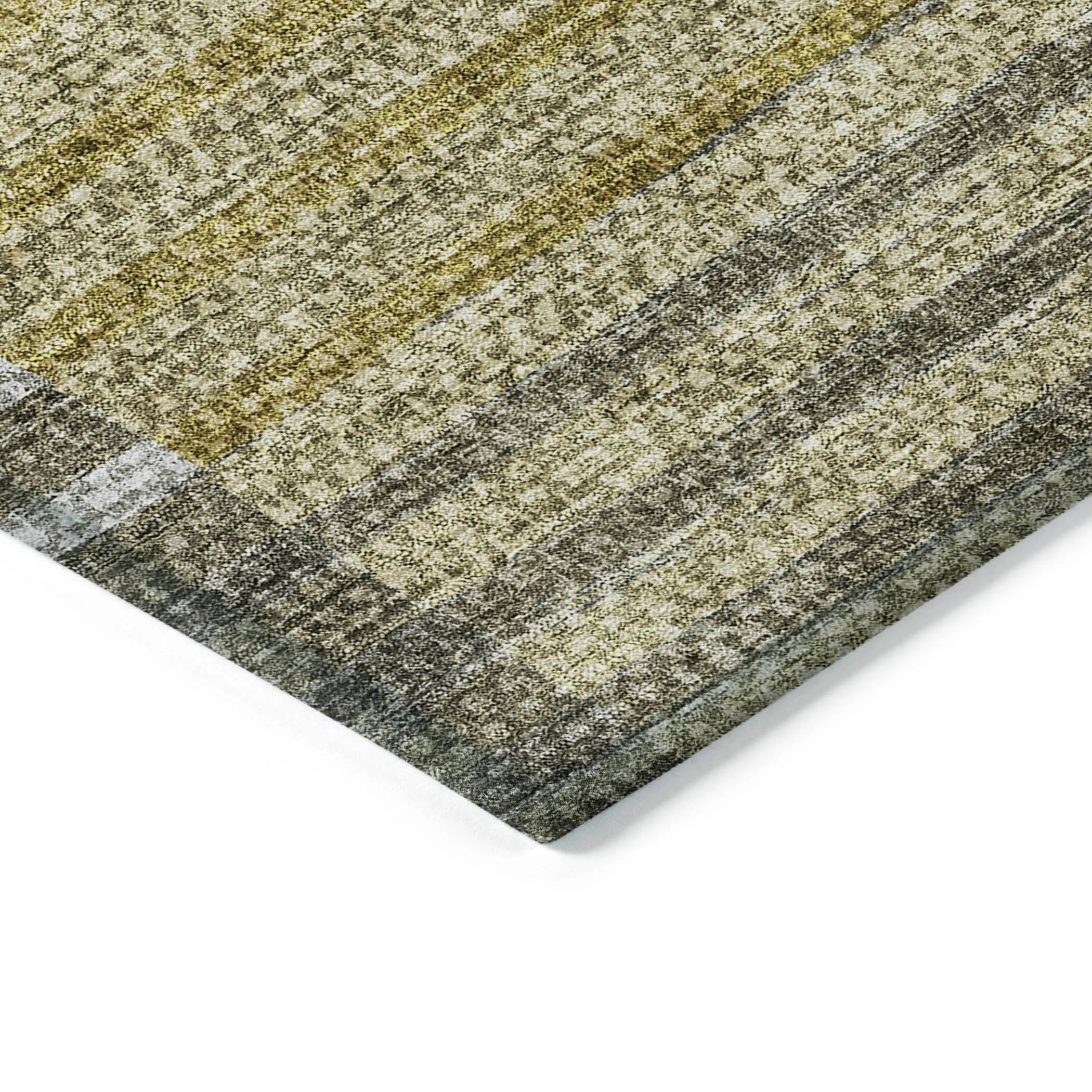 Machine Washable Indoor/ Outdoor Chantille Contemporary Stripes Rug