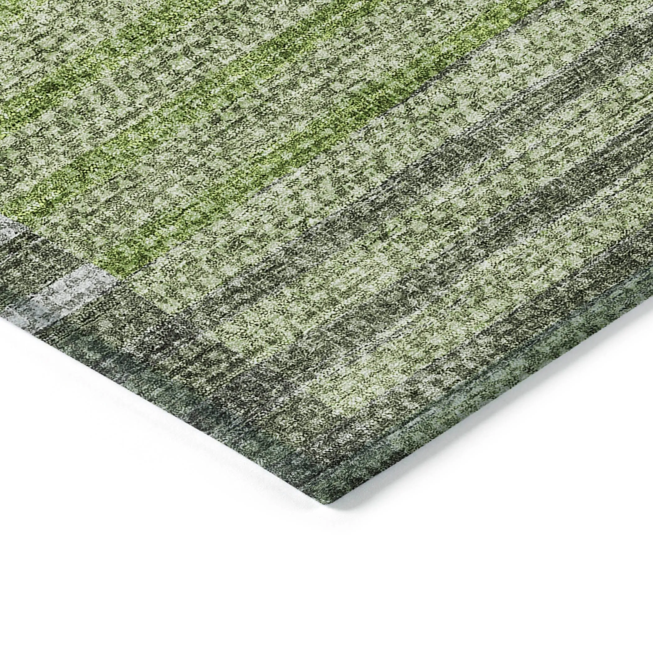 Machine Washable Indoor/ Outdoor Chantille Contemporary Stripes Rug