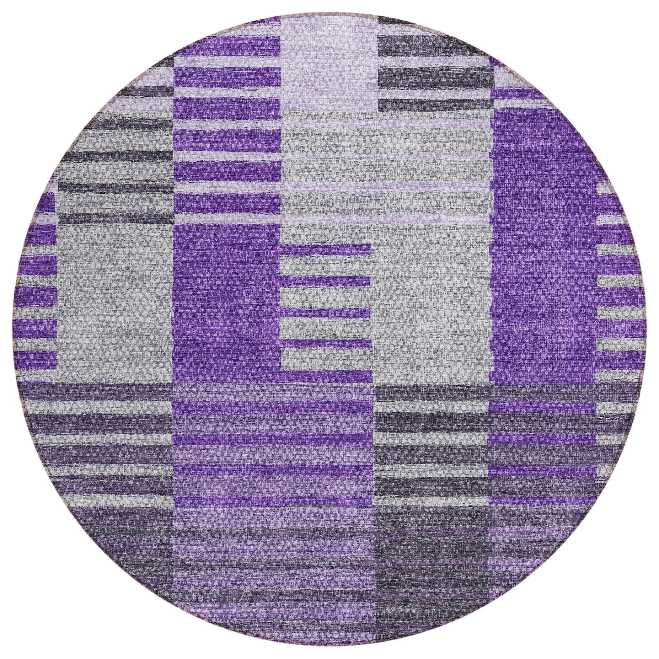 Machine Washable Indoor/ Outdoor Chantille Contemporary Stripes Rug