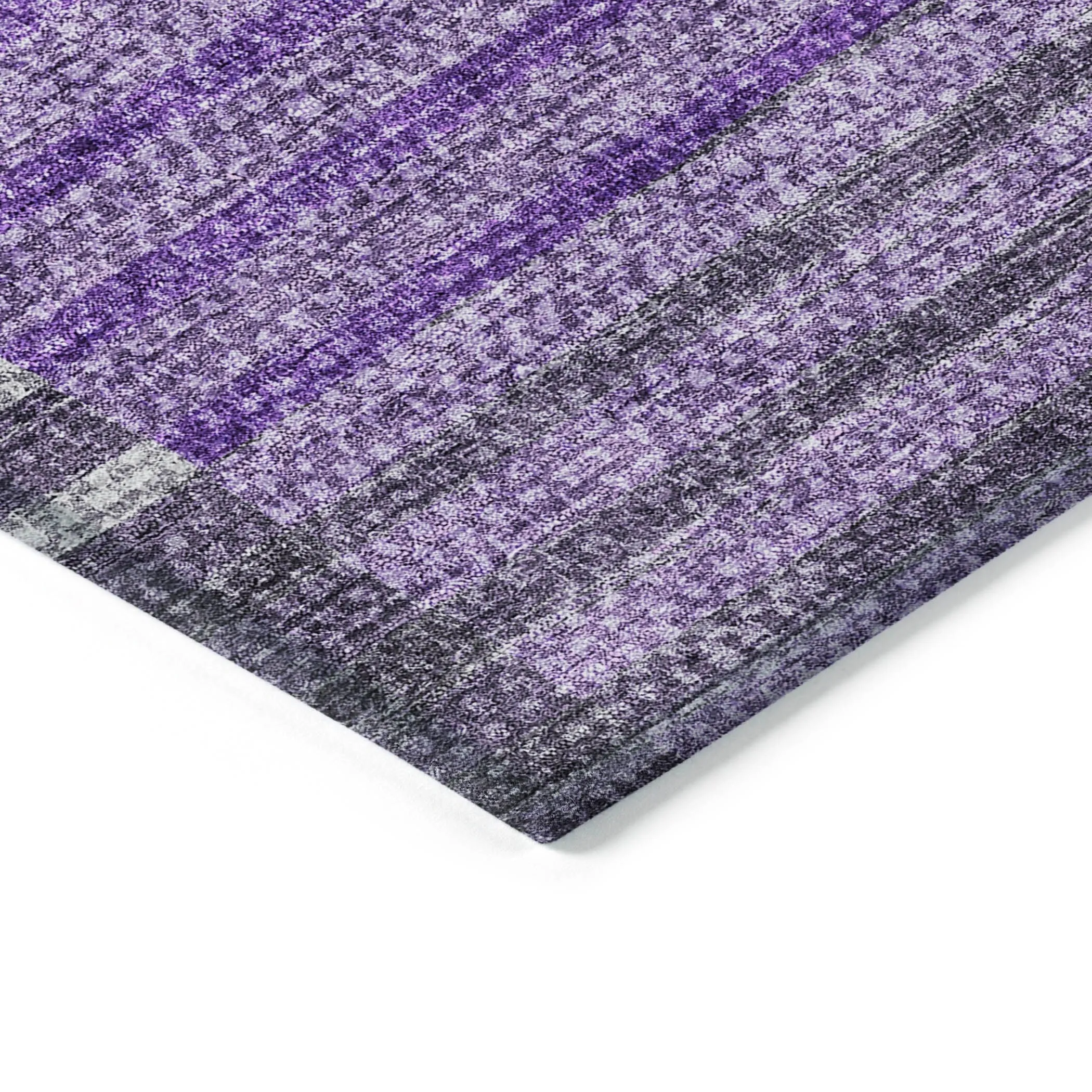 Machine Washable Indoor/ Outdoor Chantille Contemporary Stripes Rug