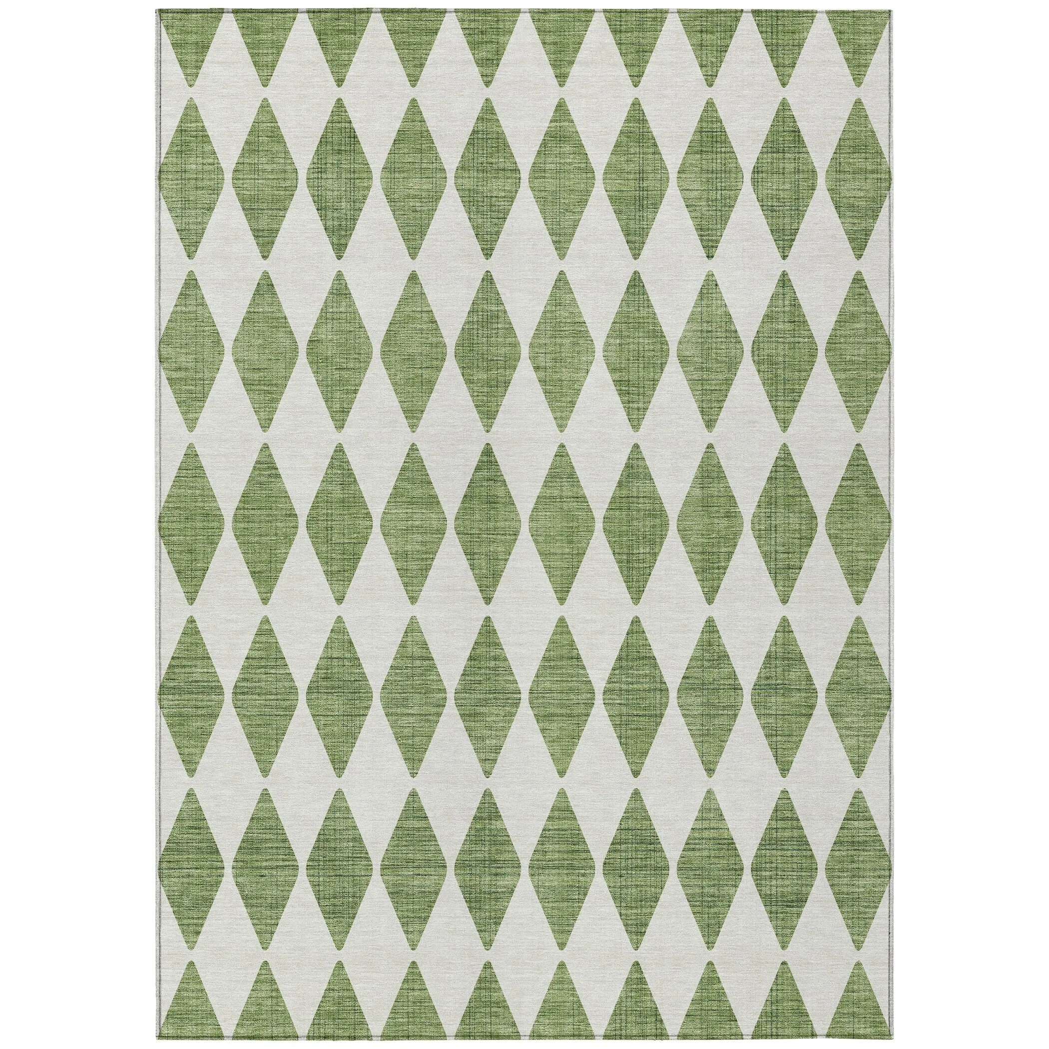 Machine Washable Indoor/ Outdoor Chantille Diamond Argyle Rug