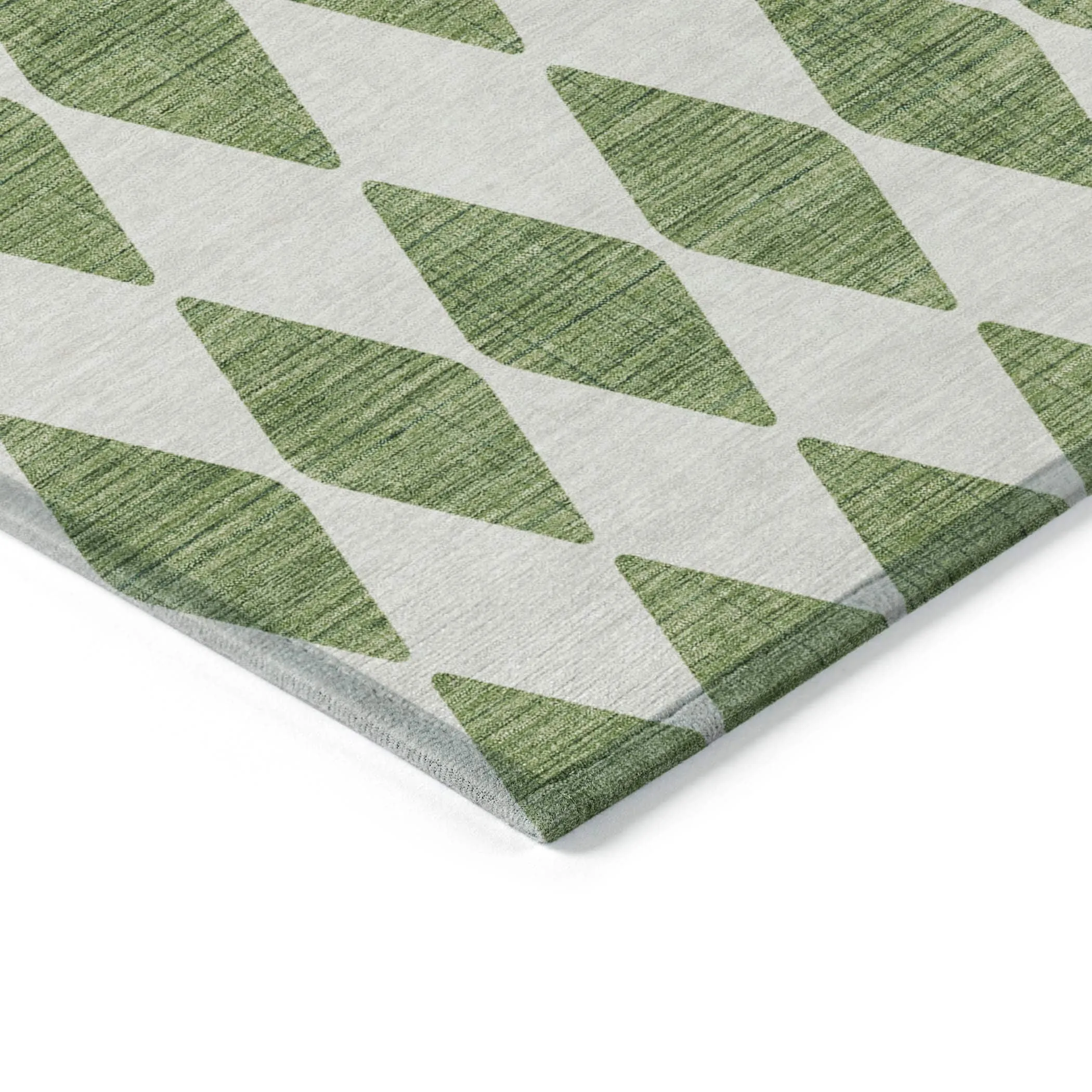 Machine Washable Indoor/ Outdoor Chantille Diamond Argyle Rug