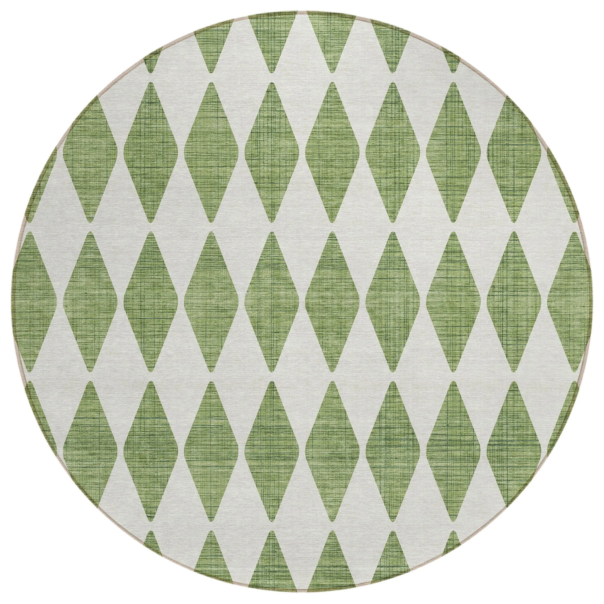 Machine Washable Indoor/ Outdoor Chantille Diamond Argyle Rug