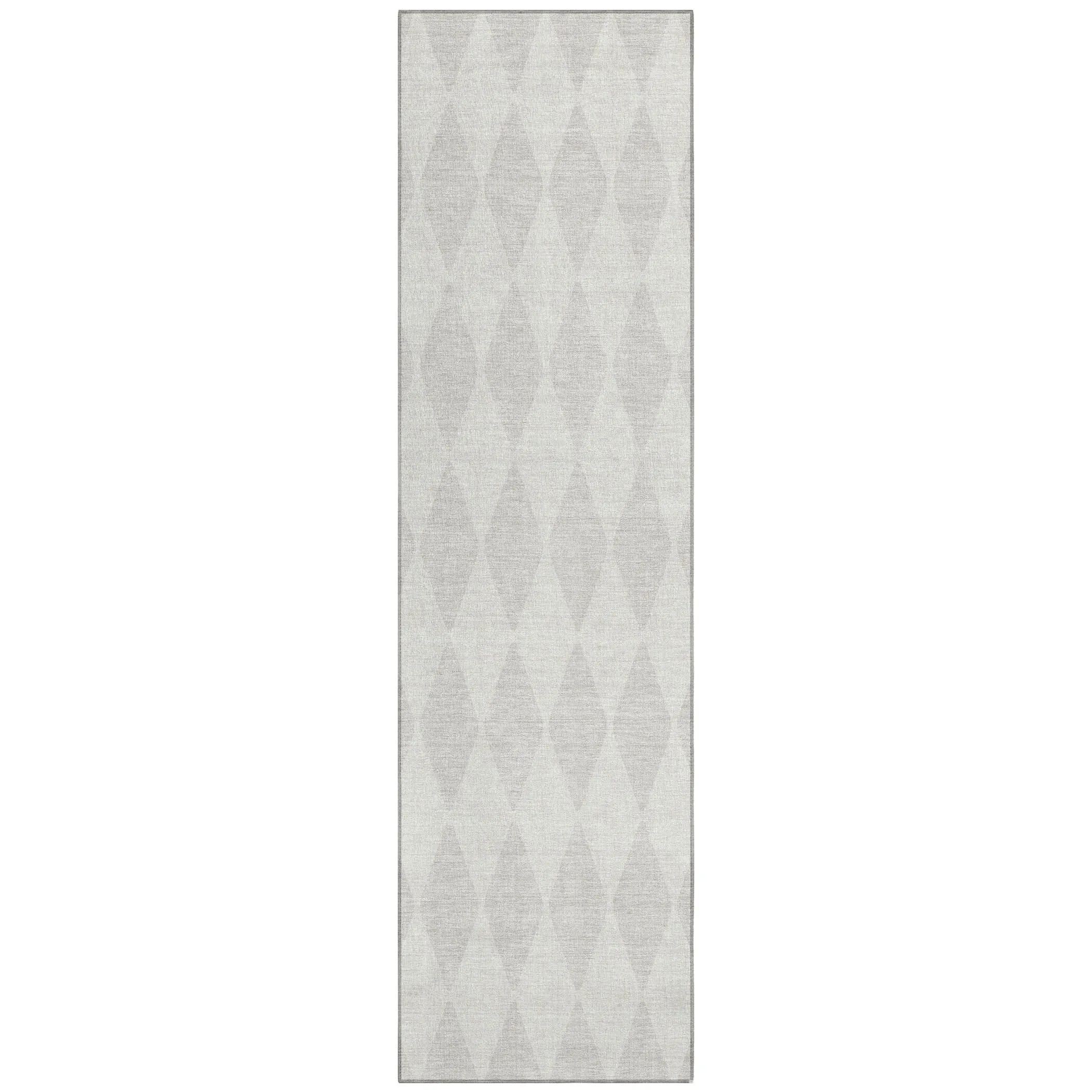 Machine Washable Indoor/ Outdoor Chantille Diamond Argyle Rug