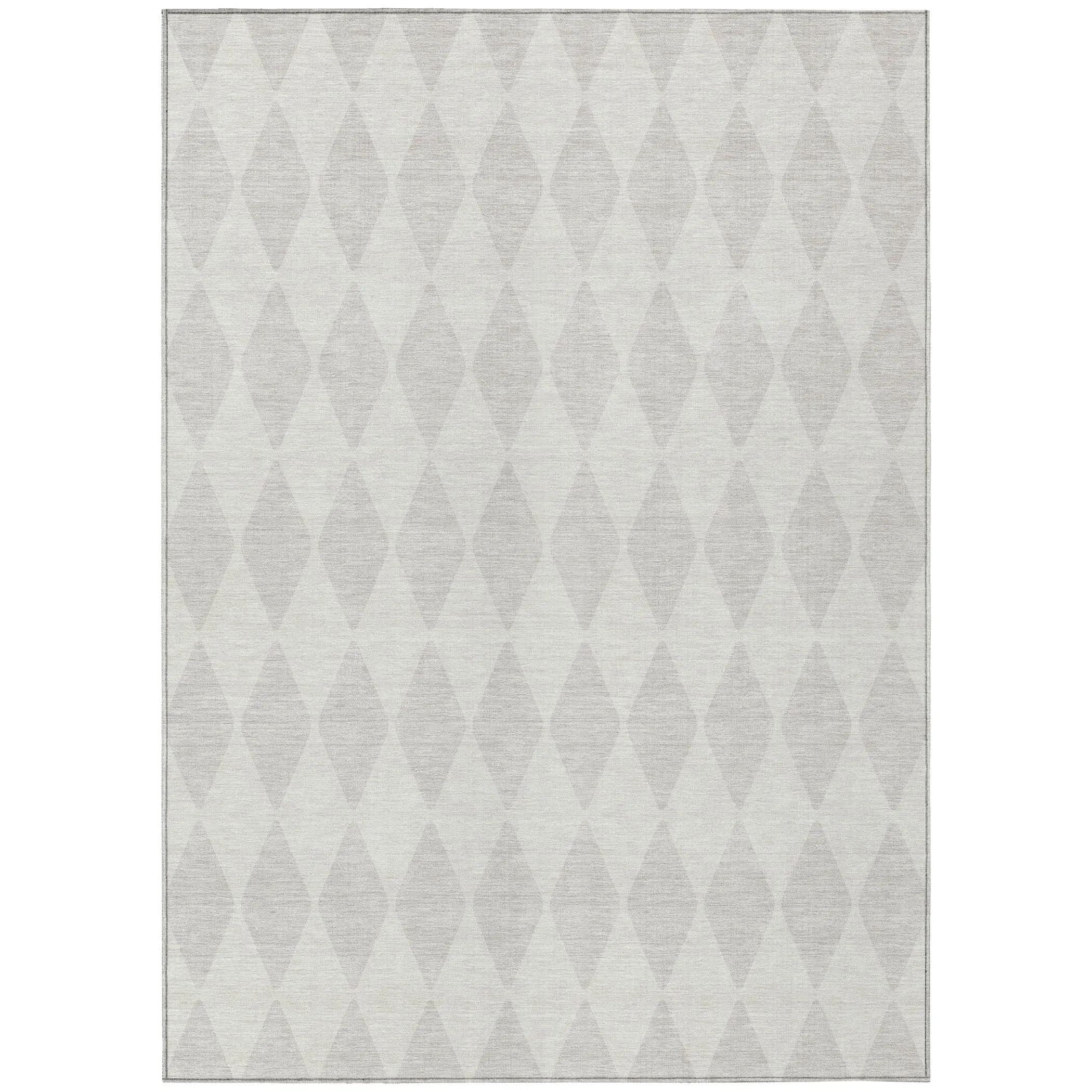 Machine Washable Indoor/ Outdoor Chantille Diamond Argyle Rug