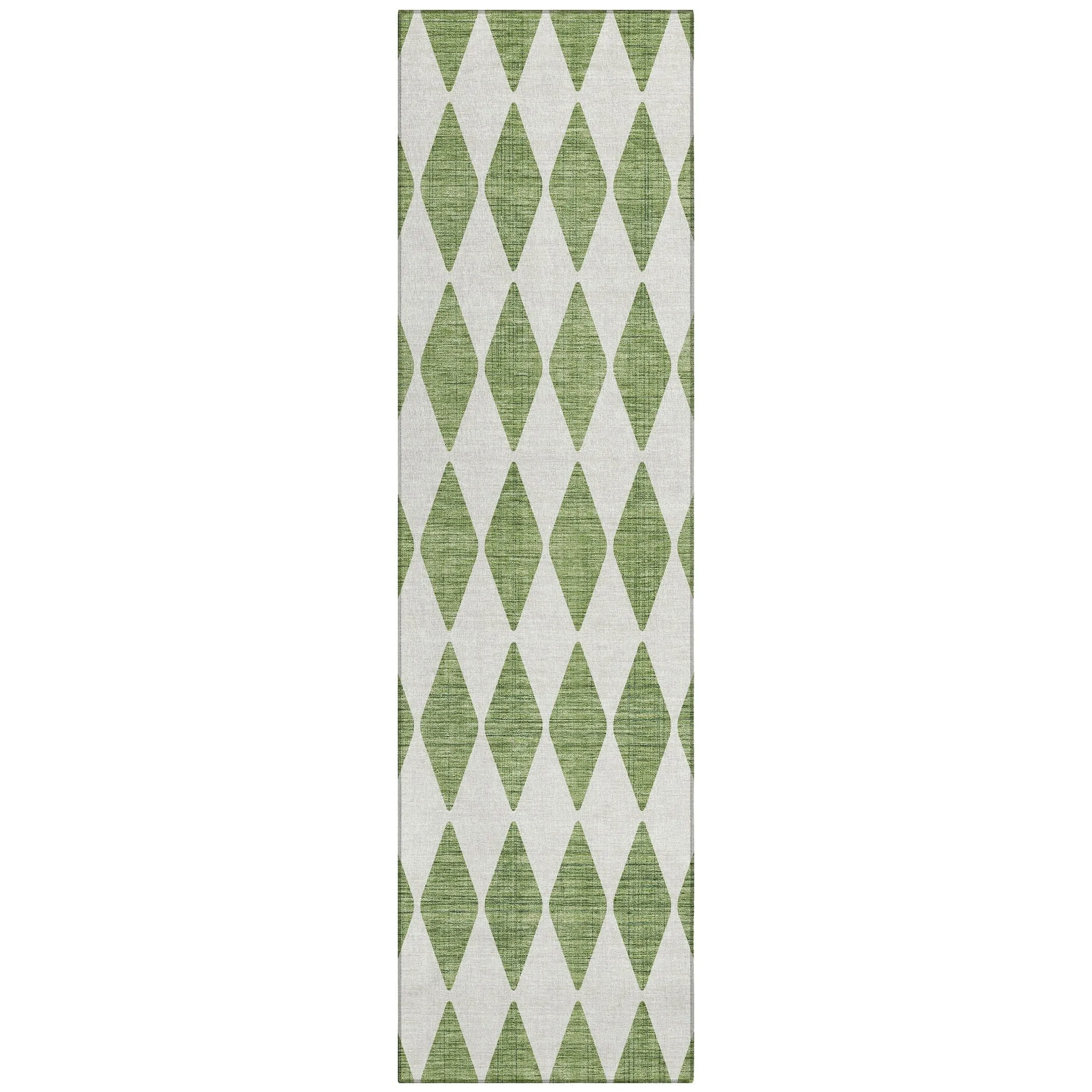 Machine Washable Indoor/ Outdoor Chantille Diamond Argyle Rug