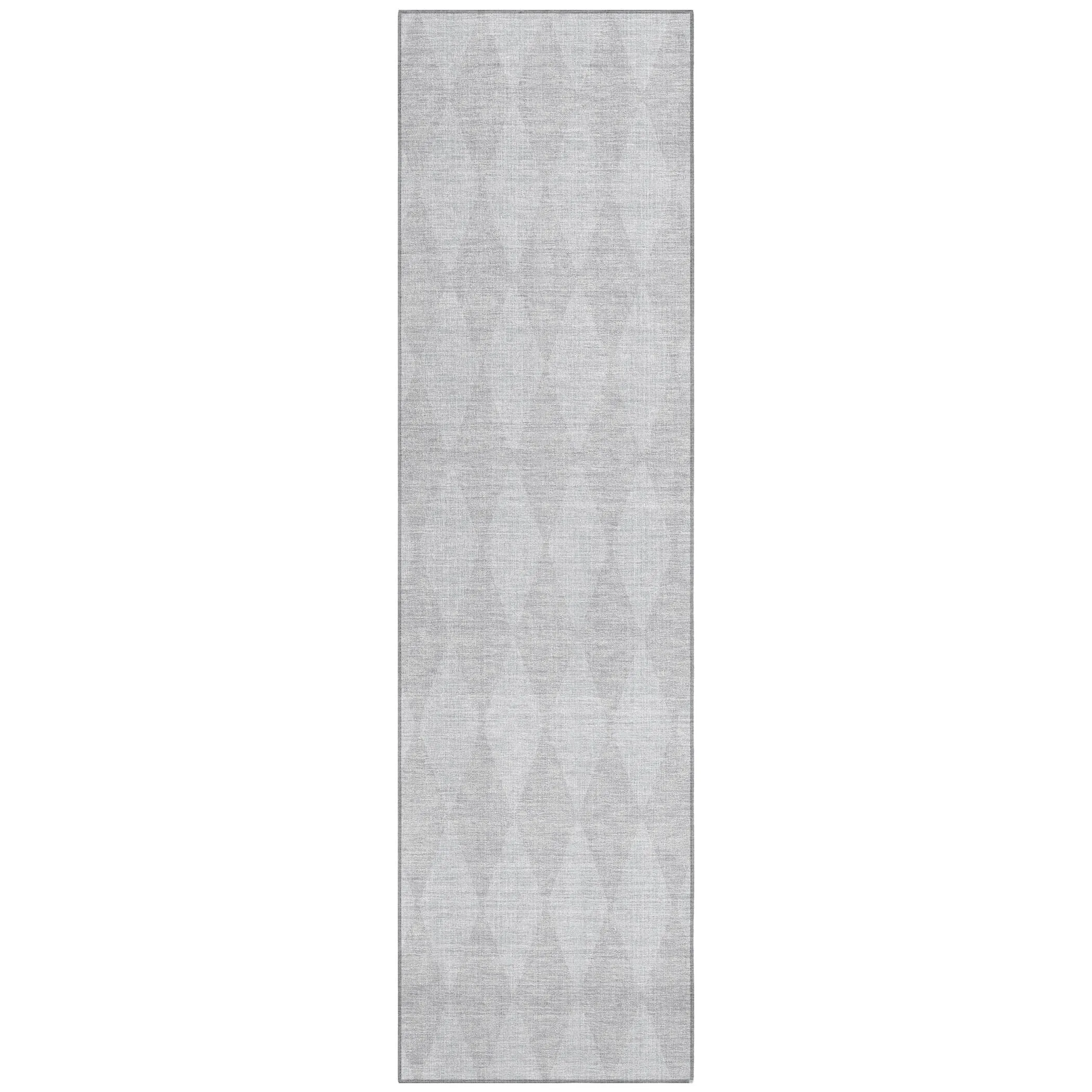 Machine Washable Indoor/ Outdoor Chantille Diamond Argyle Rug