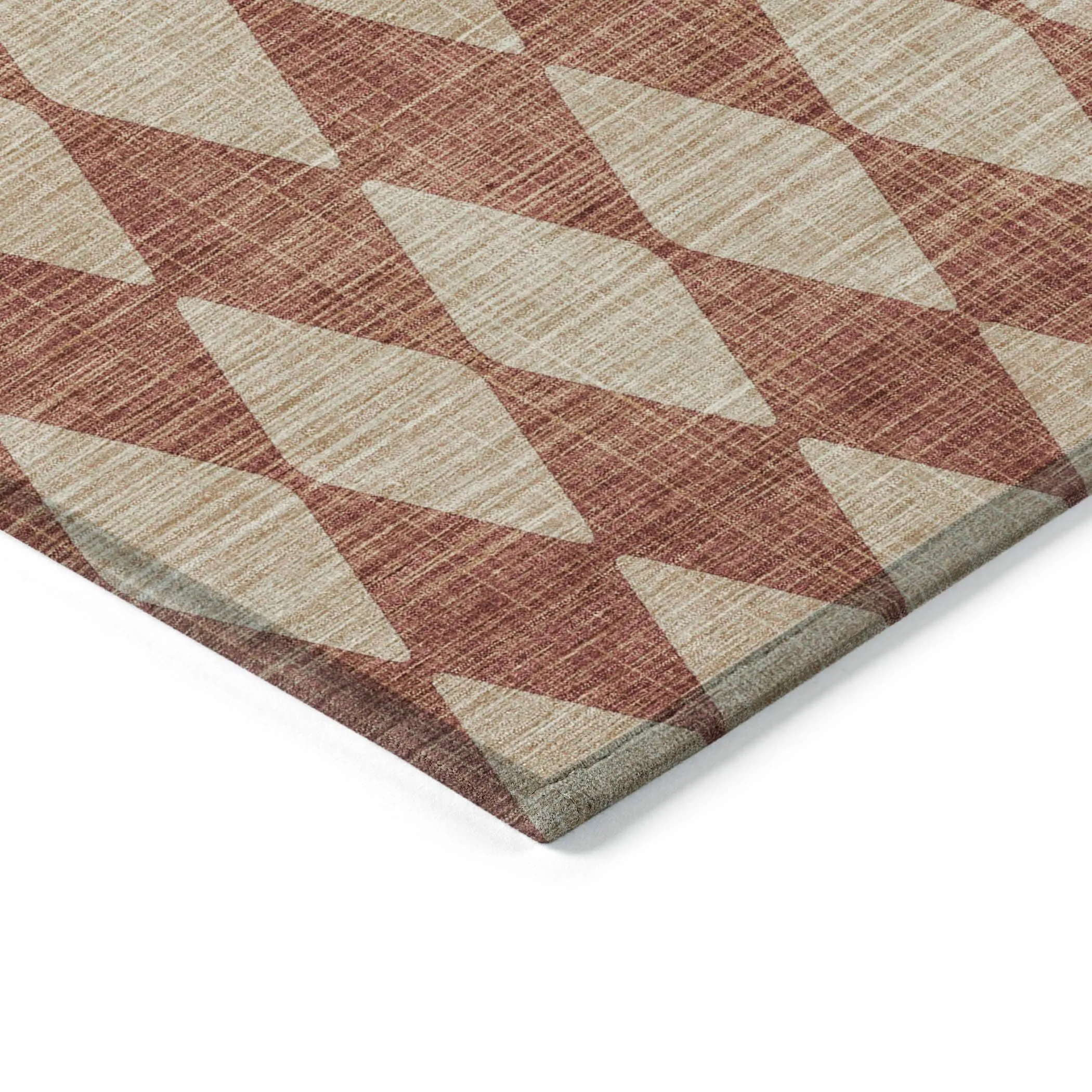 Machine Washable Indoor/ Outdoor Chantille Diamond Argyle Rug