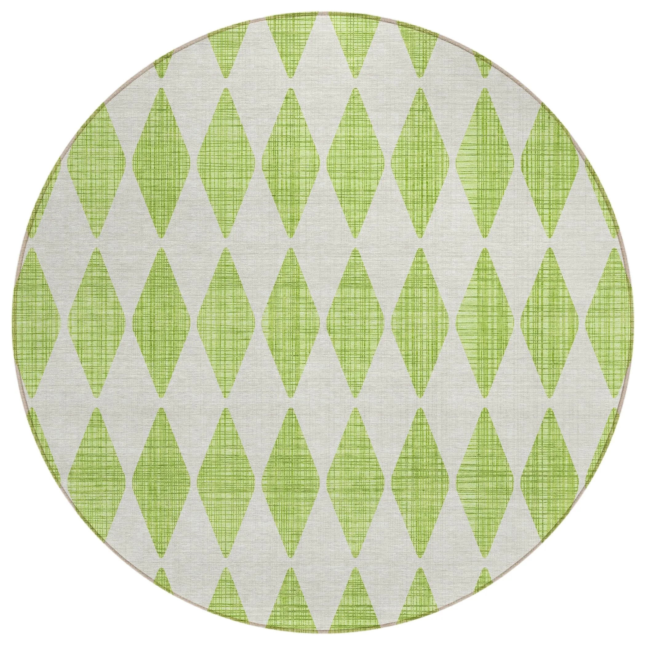 Machine Washable Indoor/ Outdoor Chantille Diamond Argyle Rug