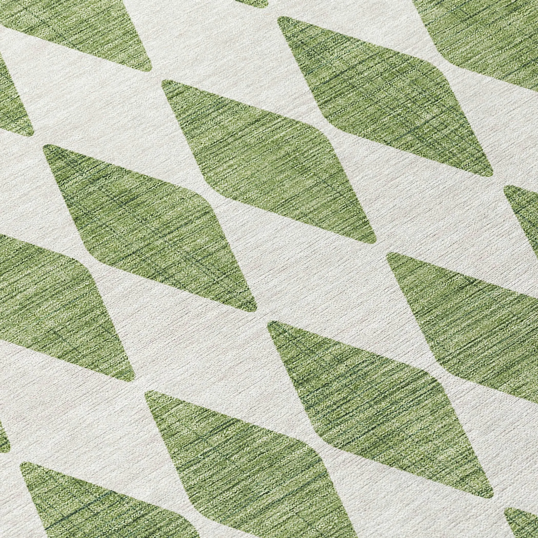 Machine Washable Indoor/ Outdoor Chantille Diamond Argyle Rug