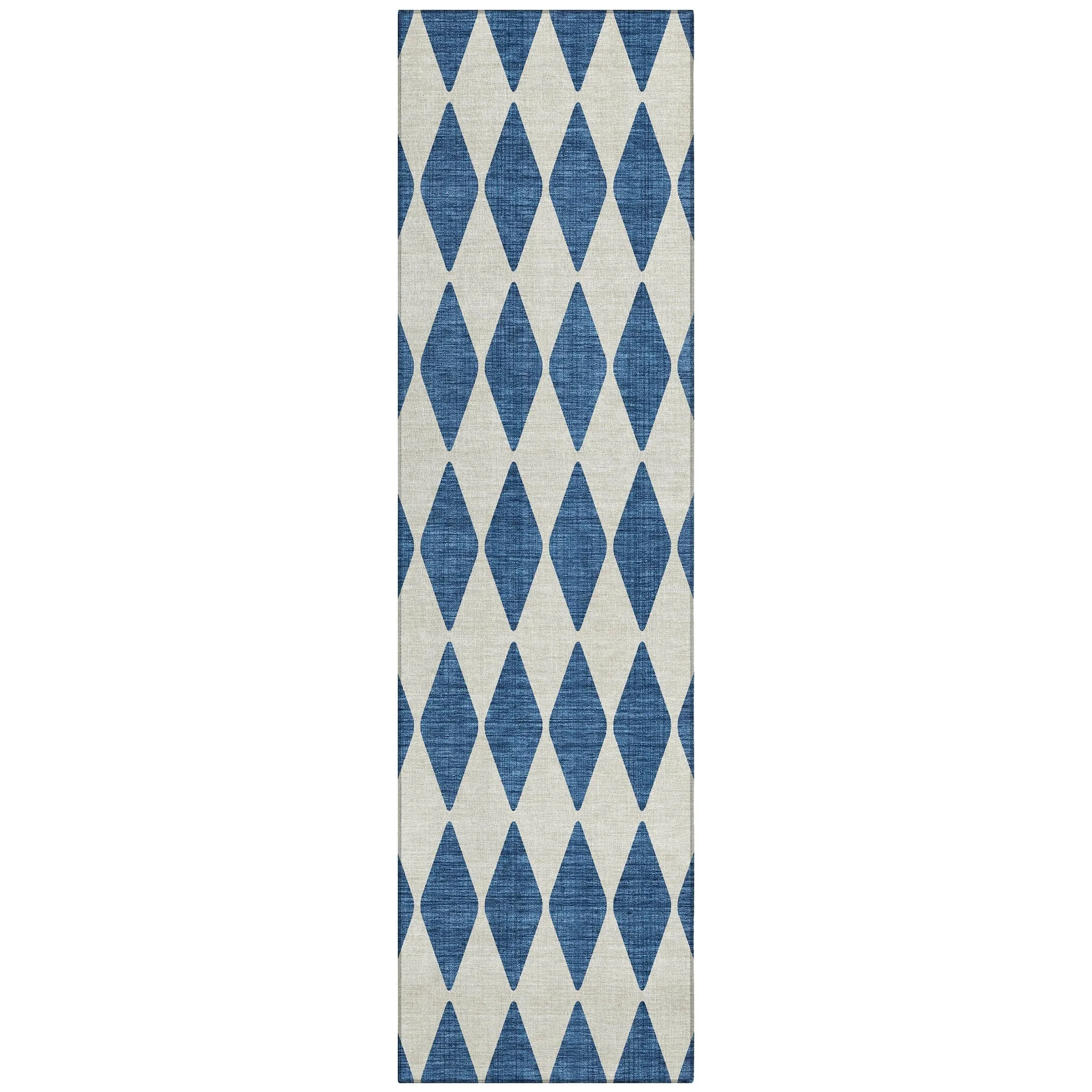 Machine Washable Indoor/ Outdoor Chantille Diamond Argyle Rug