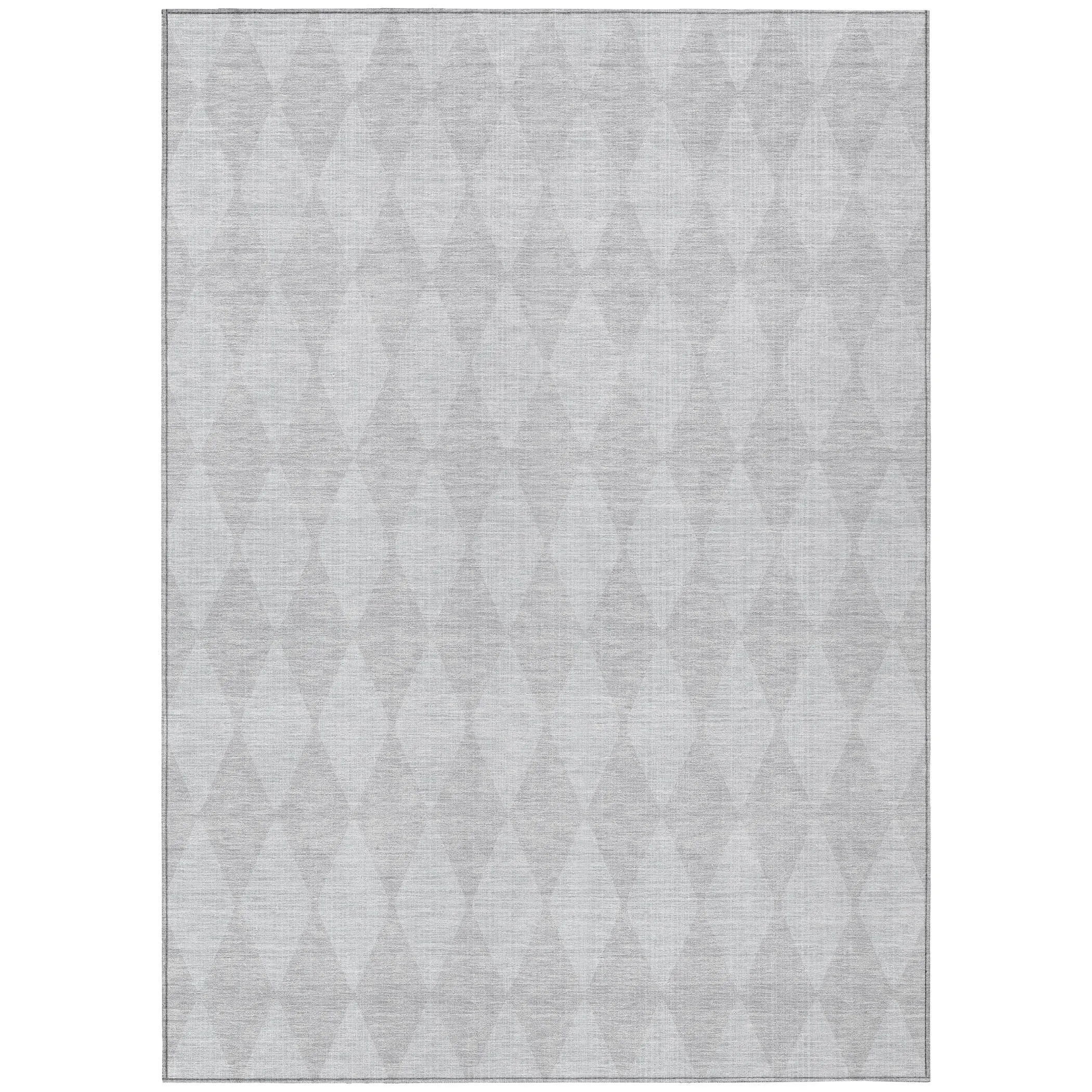 Machine Washable Indoor/ Outdoor Chantille Diamond Argyle Rug