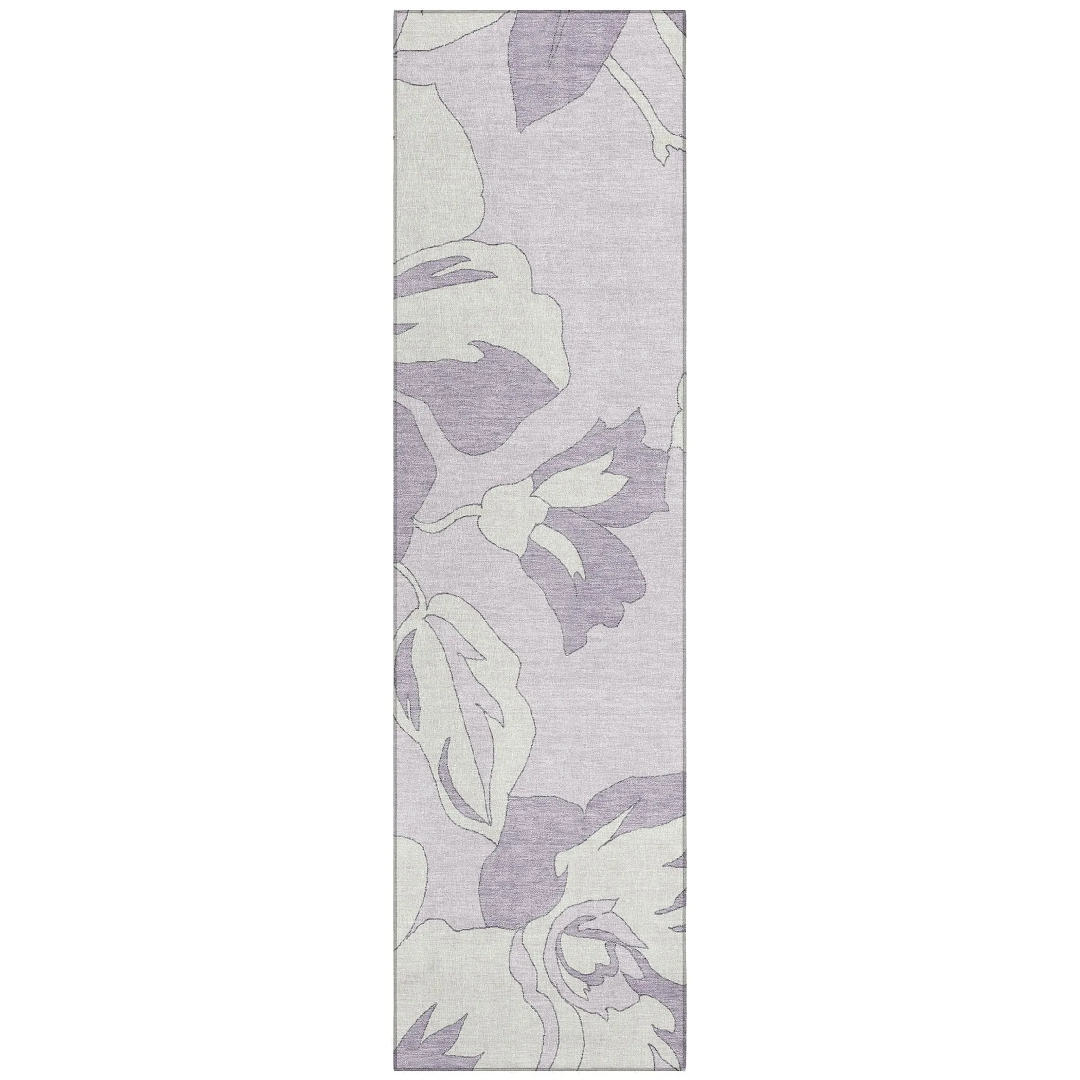Machine Washable Indoor/ Outdoor Chantille Floral Rug